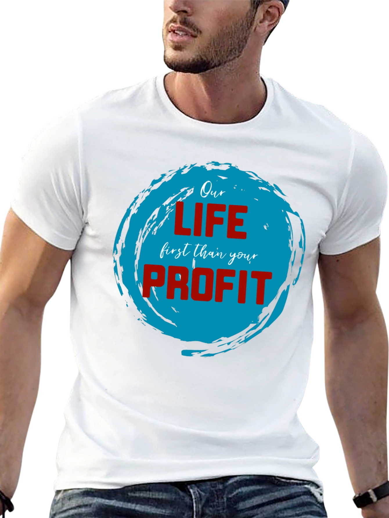 Black Our Life First Than Your Profit T-Shirt view 13