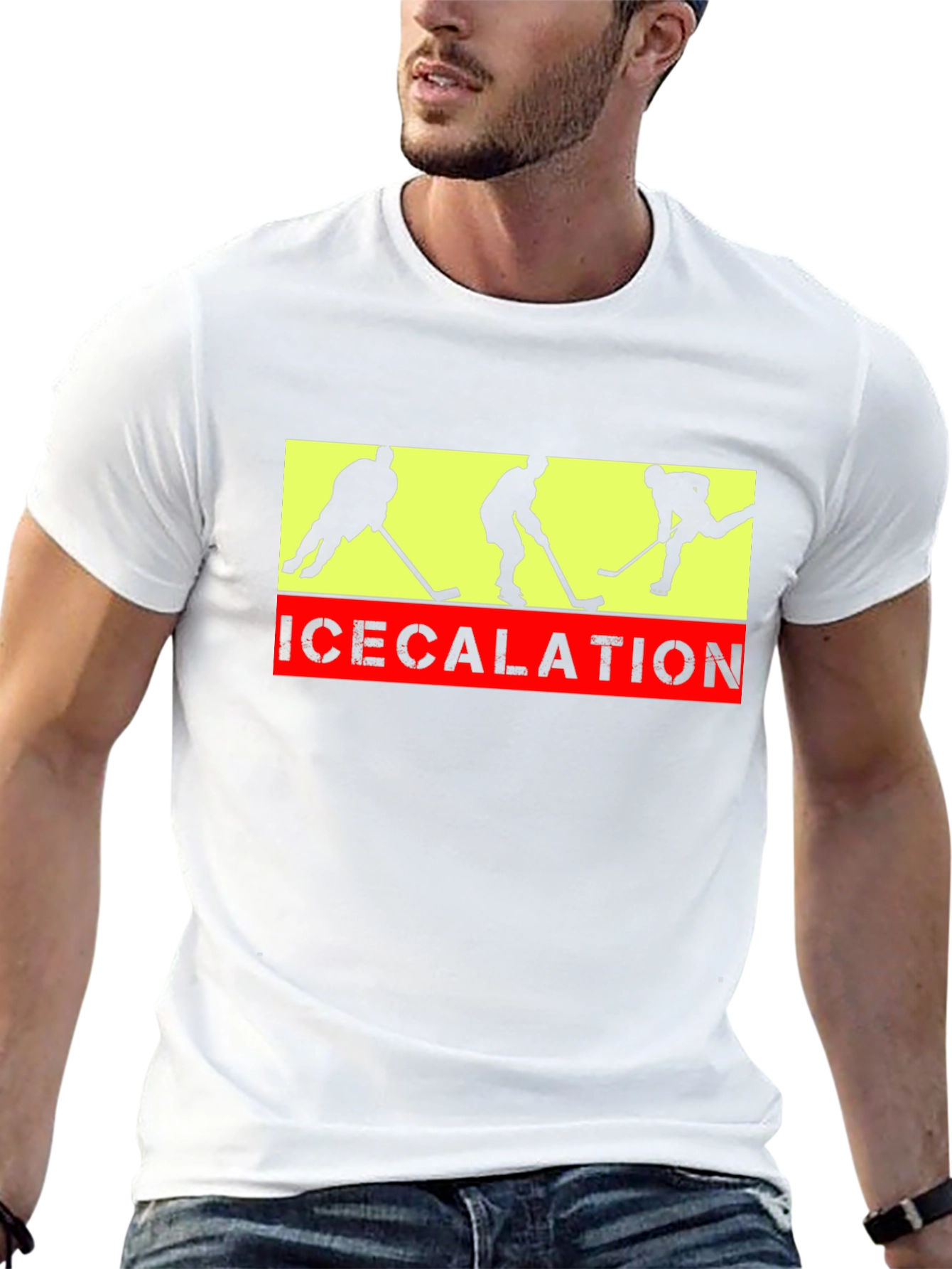 Black Icecalation Hockey T-Shirt view 13