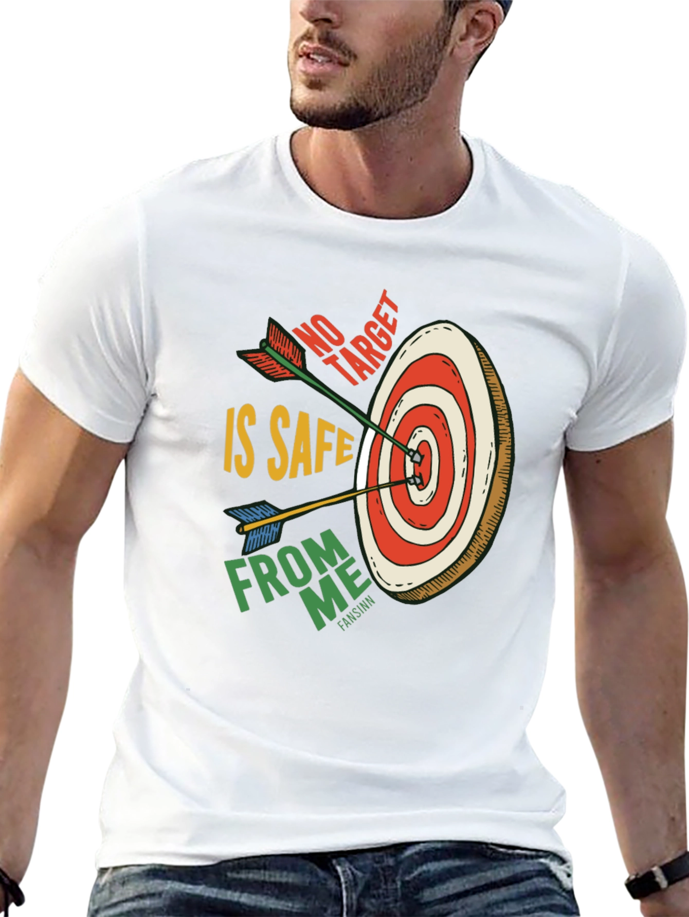 Black Target Practice Graphic Tee: No Target is Safe view 13