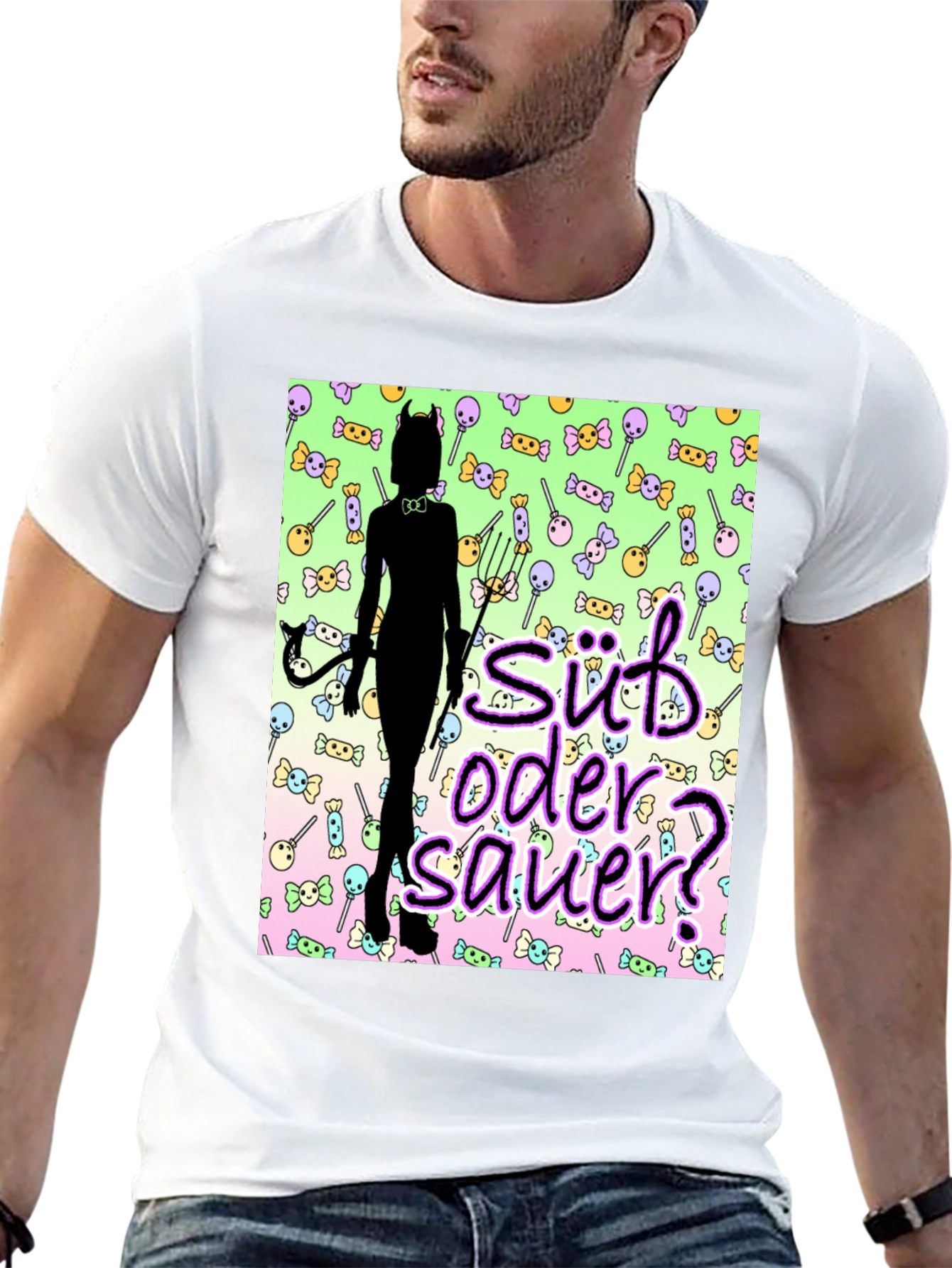 Black Süß oder Sauer? Devilish Sweet & Sour T-Shirt view 13
