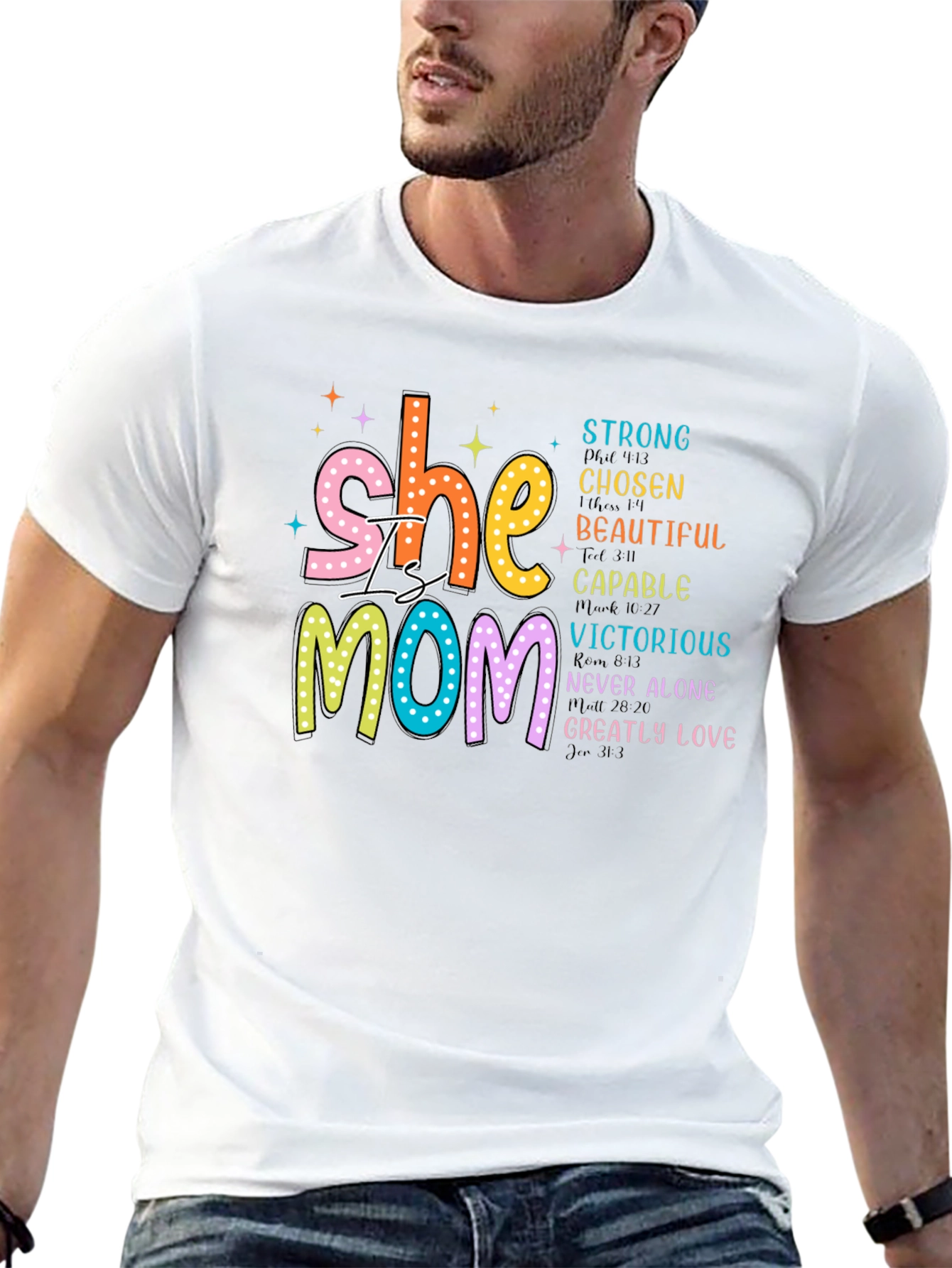 Black She is Mom T-Shirt: Strong Chosen Beautiful view 13
