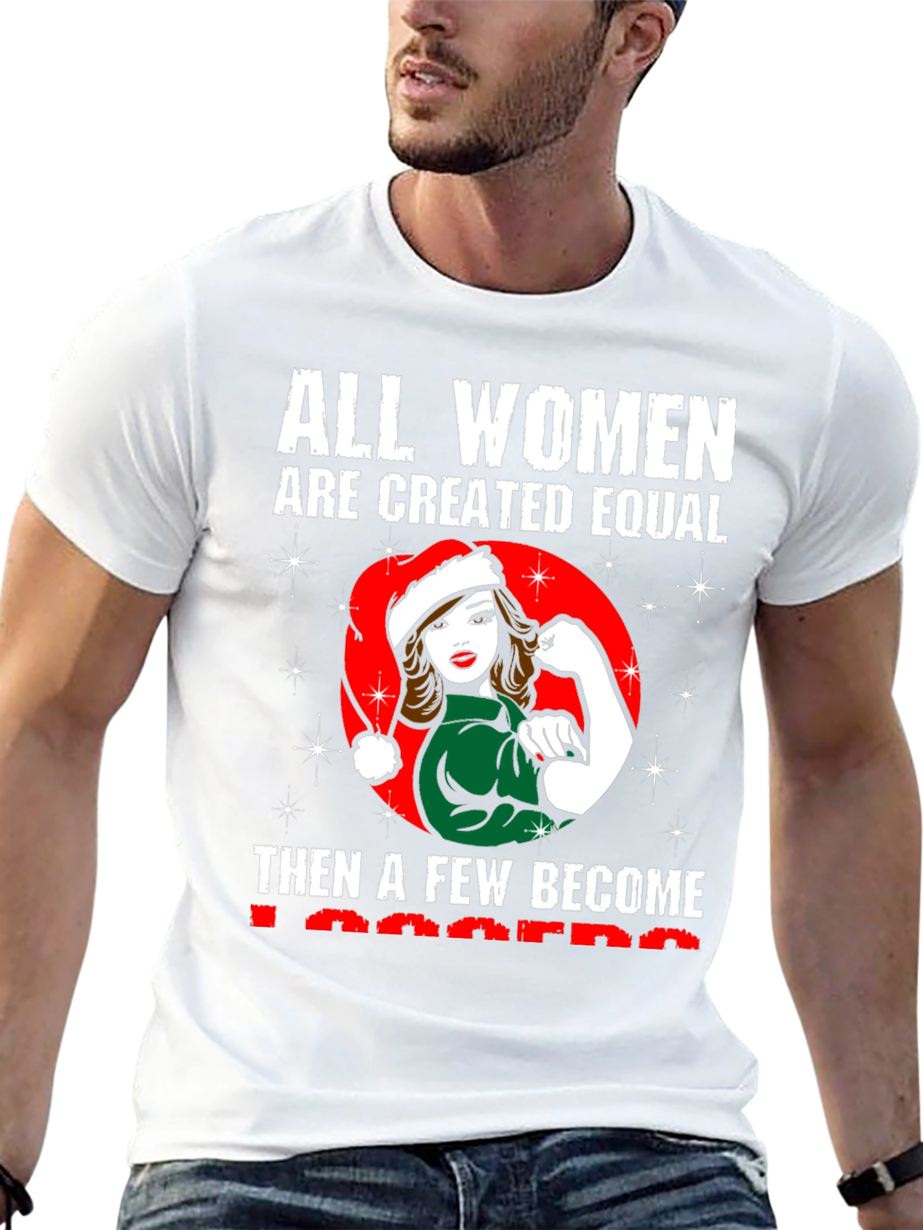 Black All Women Are Created Equal T-Shirt view 13