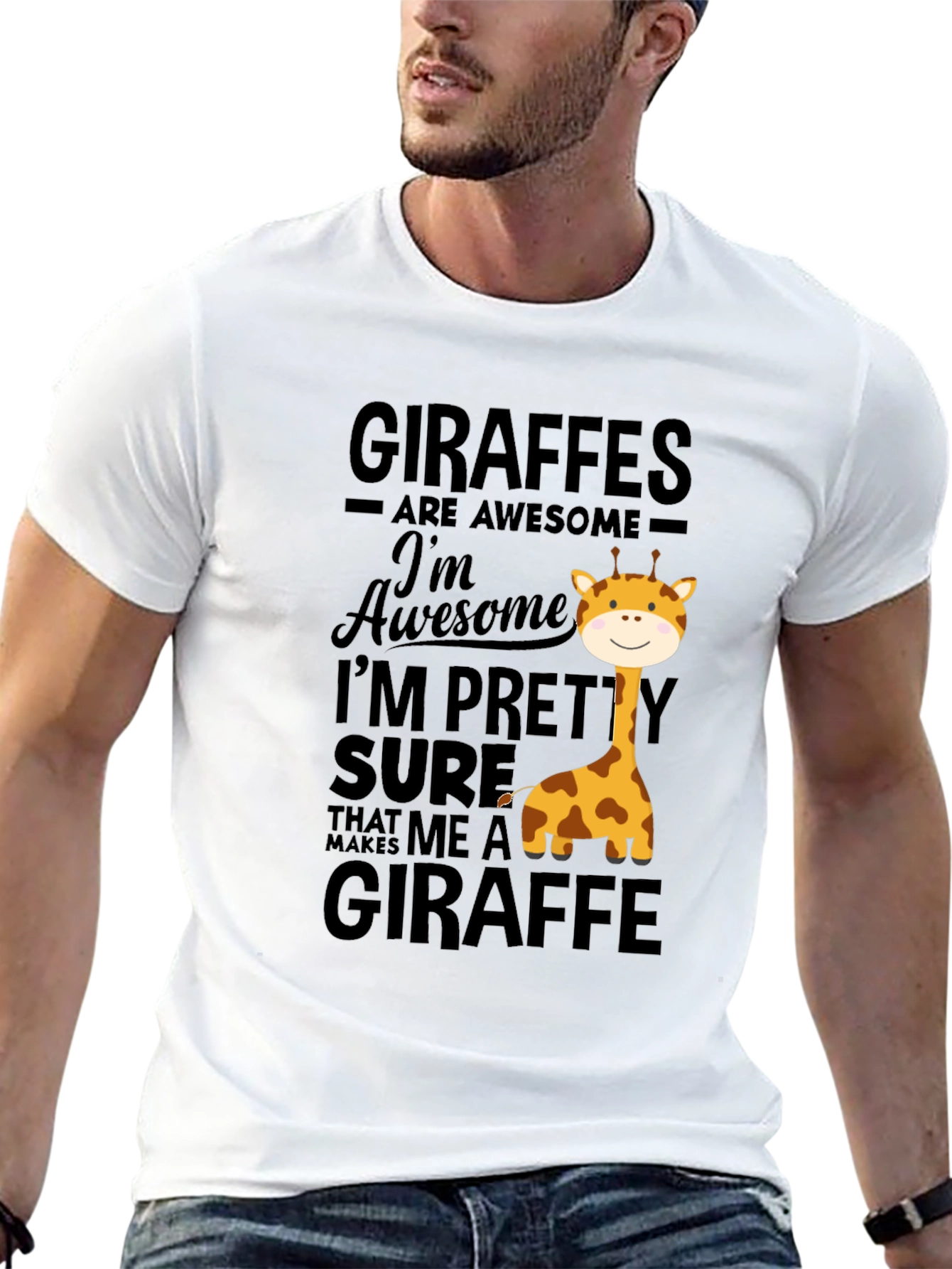 Black Giraffe Lover T-Shirt - Awesome Giraffes Tee view 13