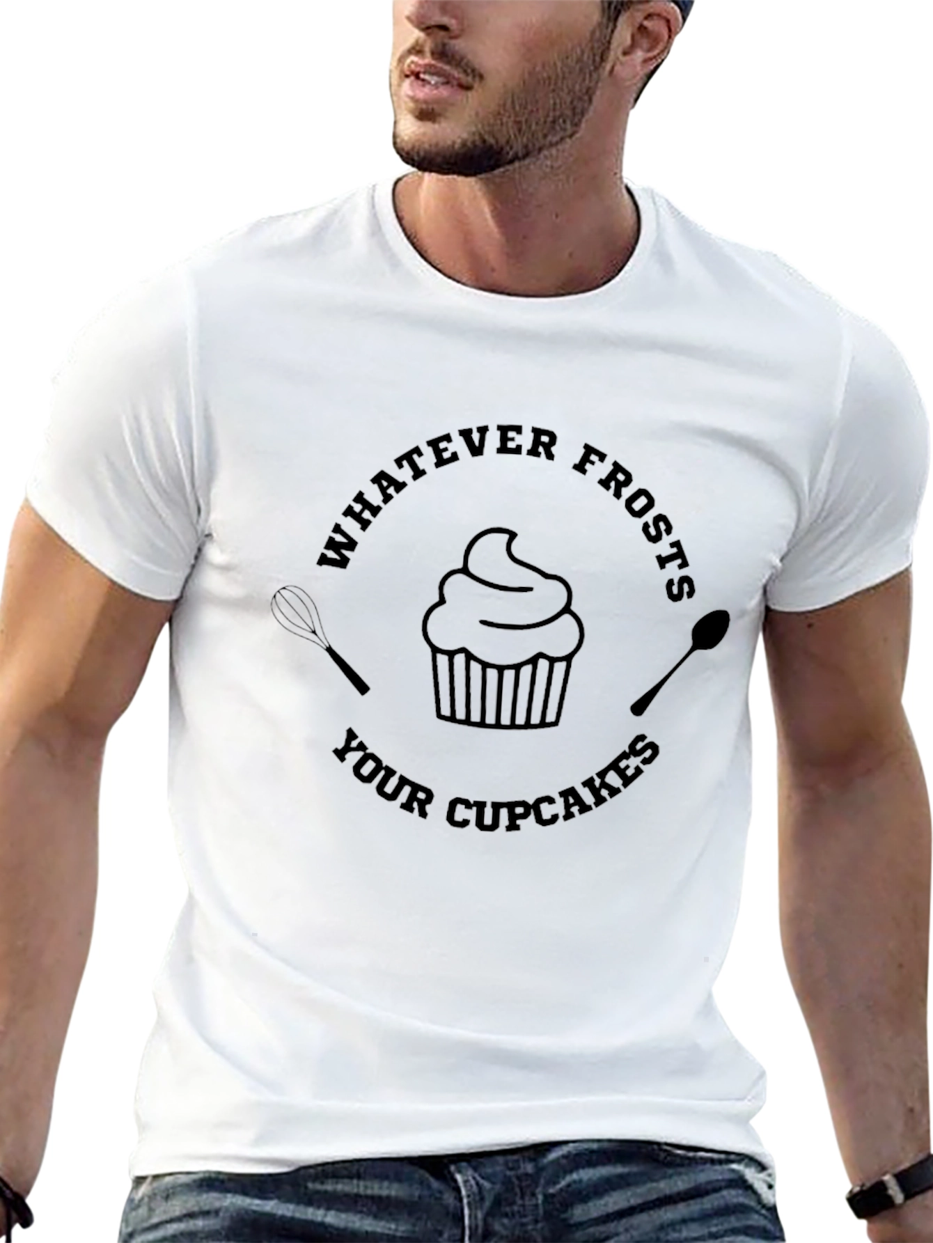 Black Funny Cupcake T-Shirt - Whatever Frosts Your Cupcakes view 13