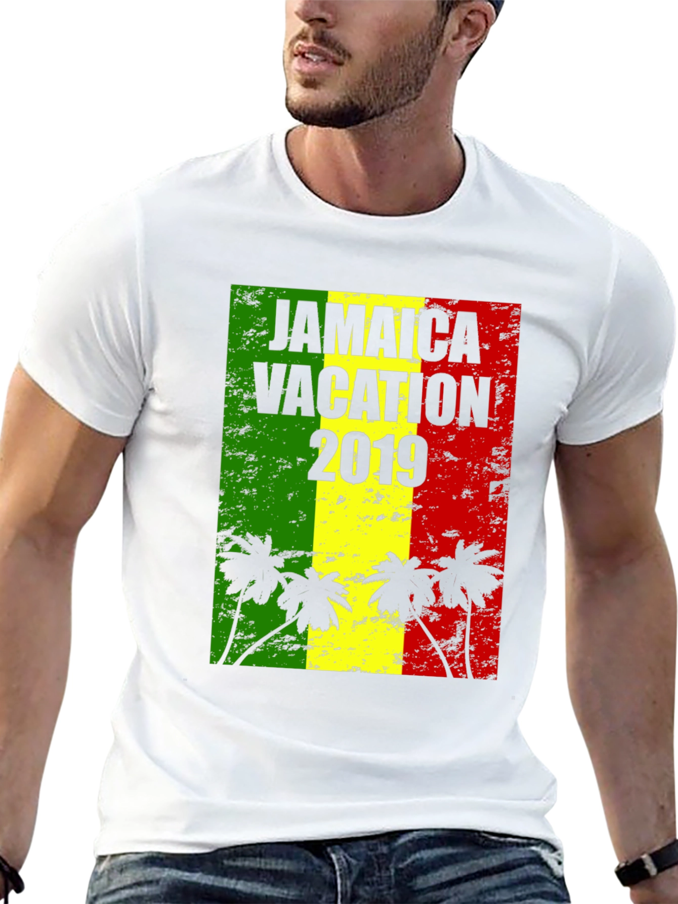 Jamaica Vacation 2019 Black T-Shirt - 13