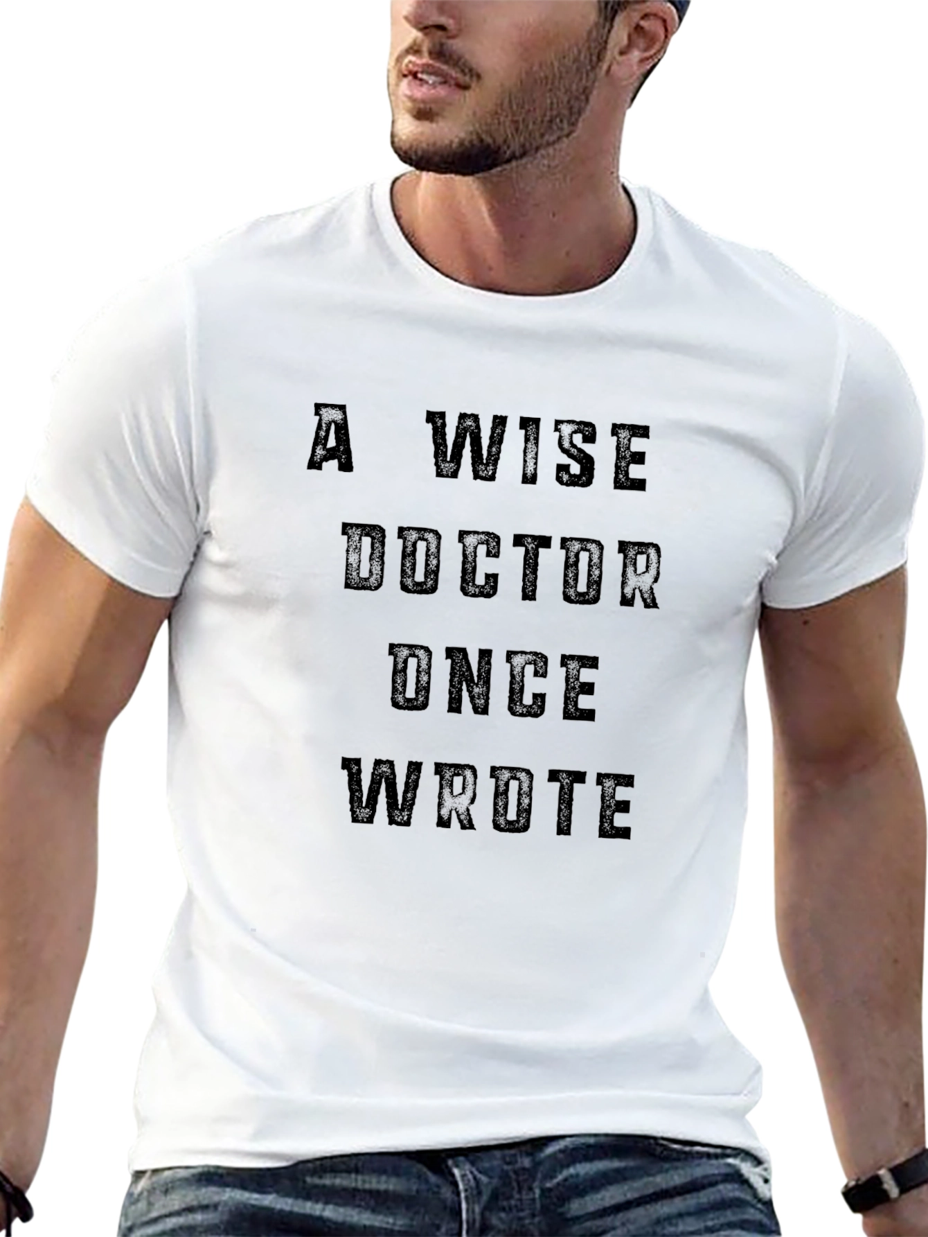 Black A Wise Doctor Once Wrote T-Shirt view 13