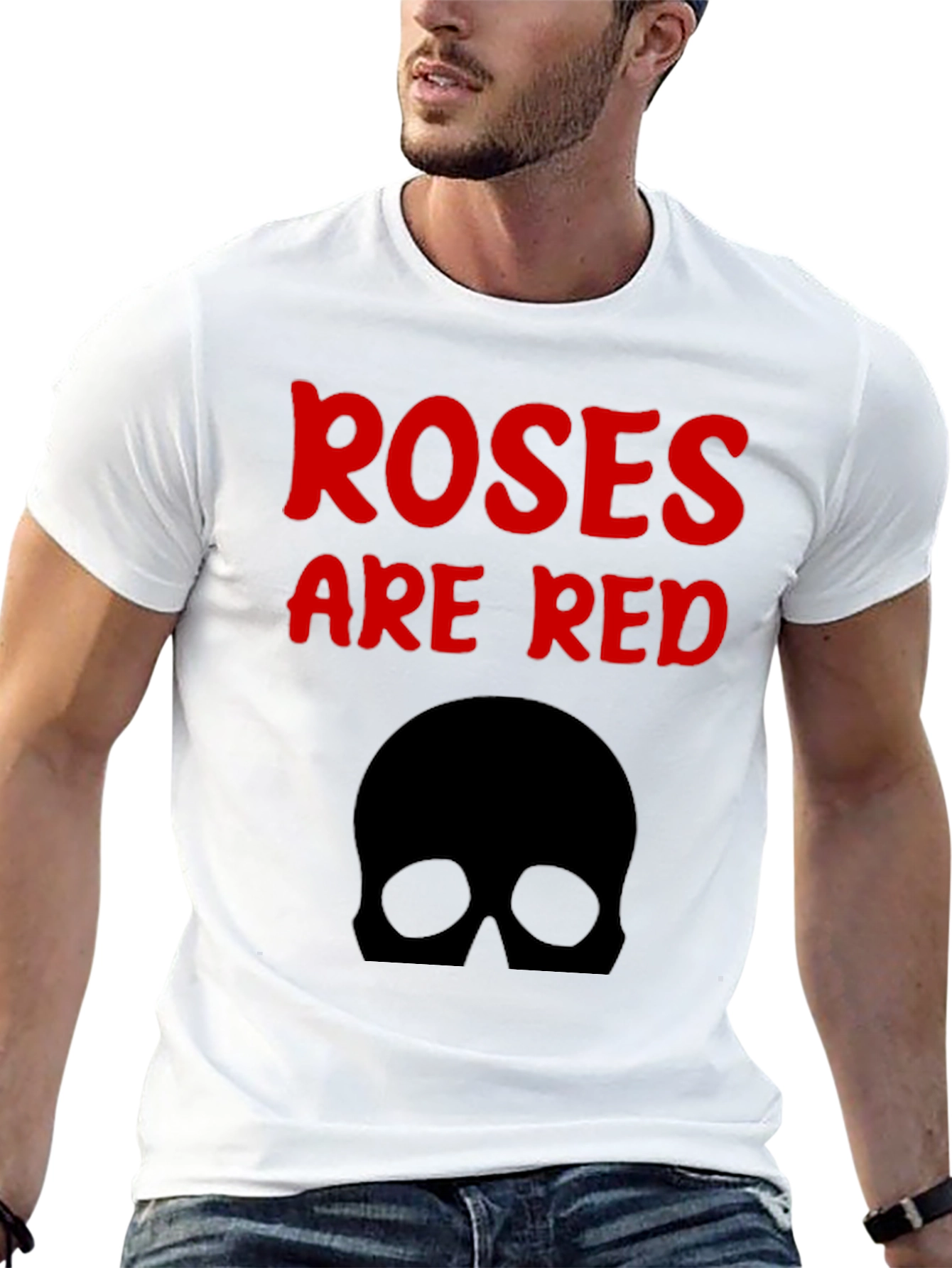 Black Roses Are Red Skull Graphic Tee view 13