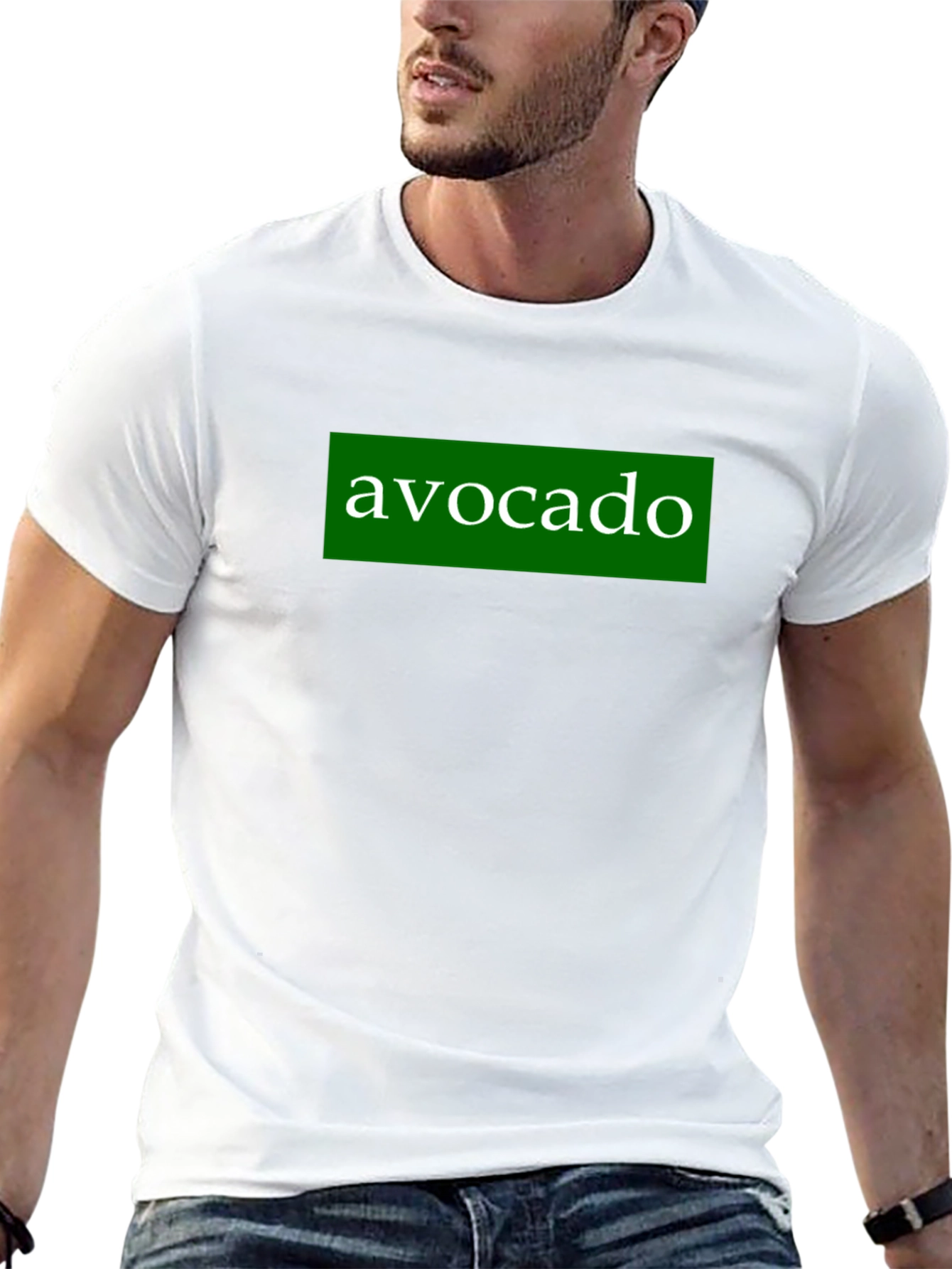 Black Avocado Graphic T-Shirt - Black Cotton Tee view 13