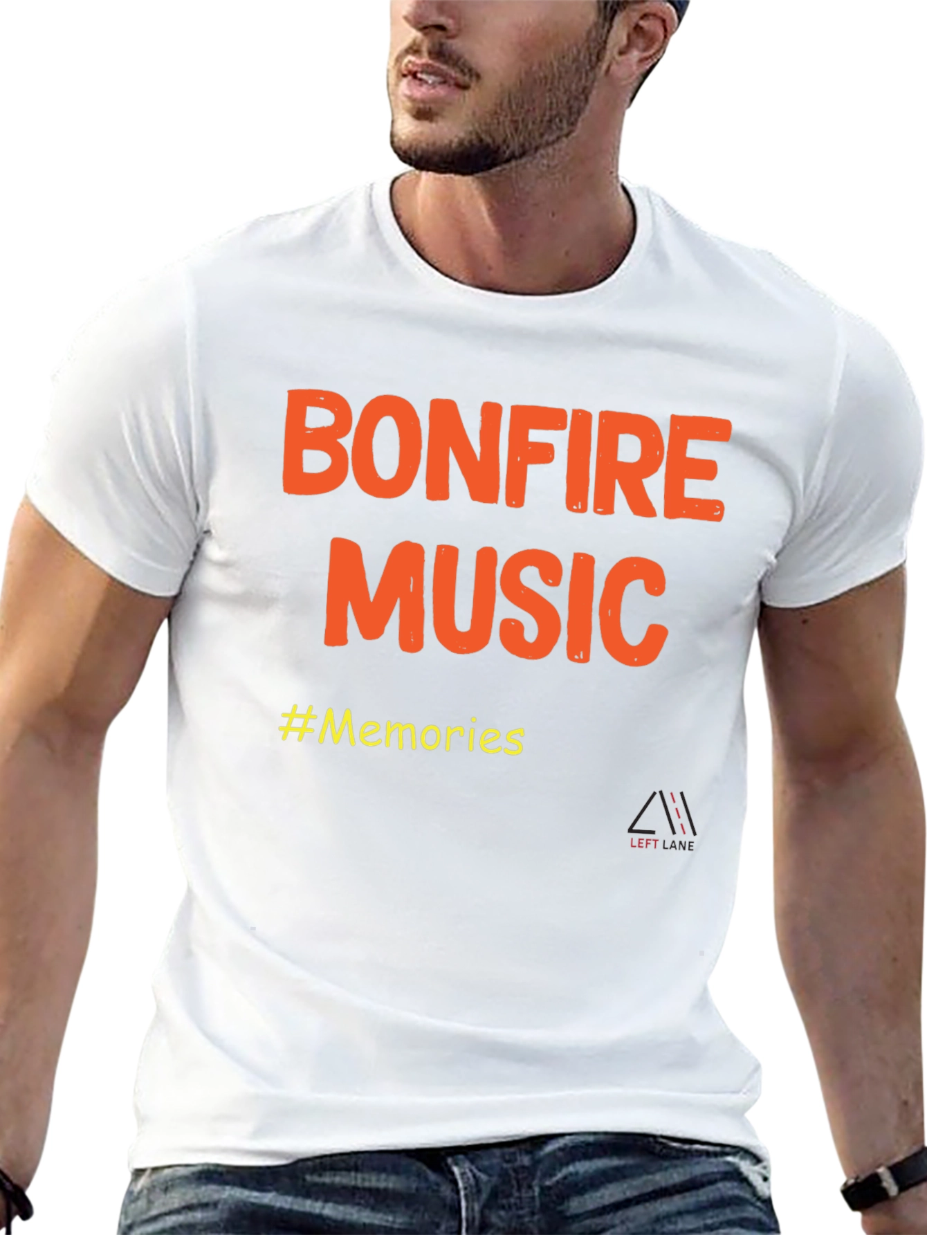 Black Bonfire Music Memories Graphic T-Shirt view 13