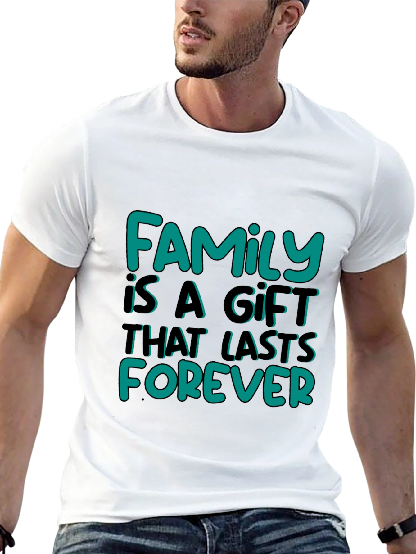 Black Family Is A Gift Graphic Tee - Black view 13