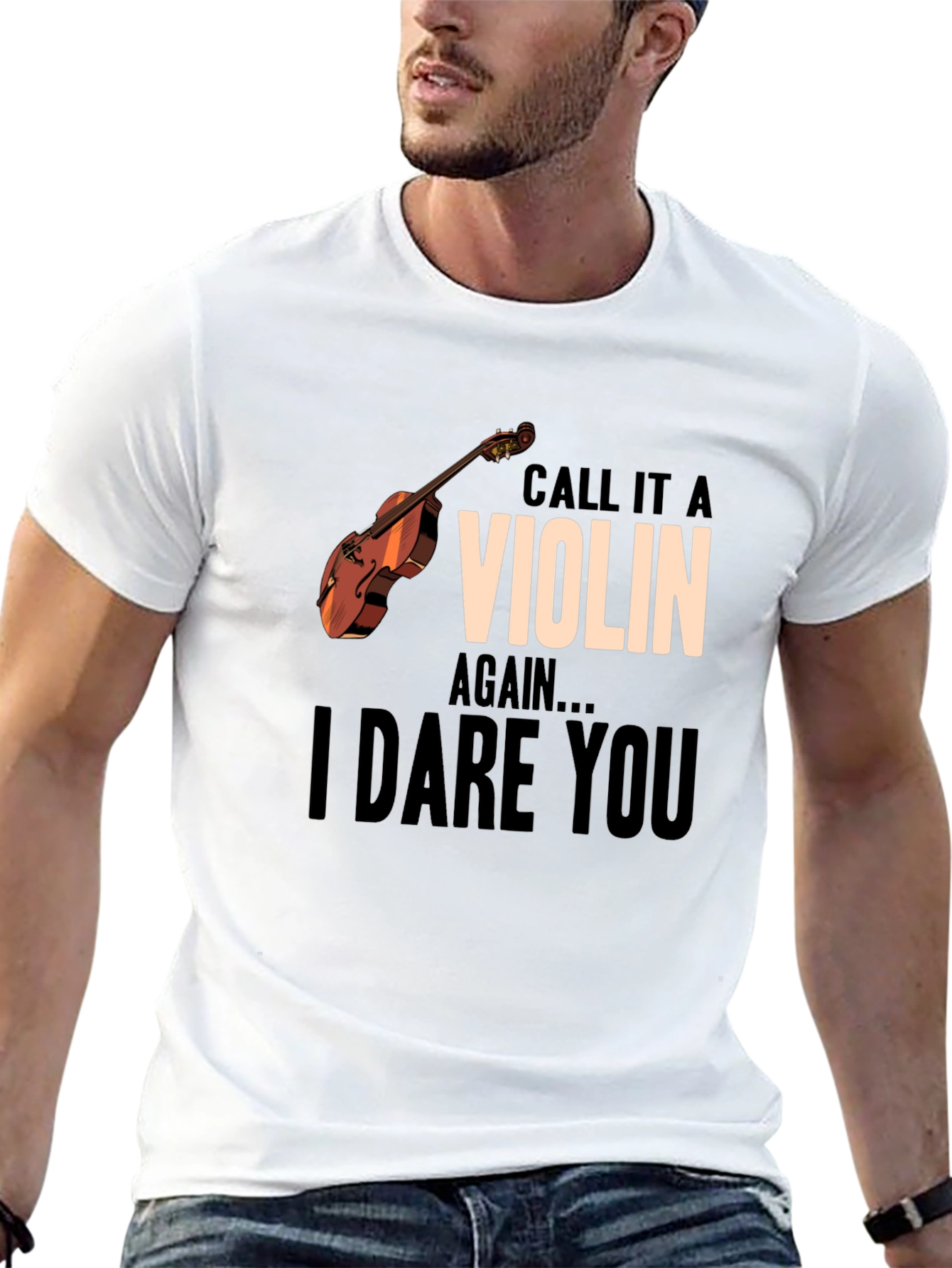 Black Call It A Violin Again Funny Music T-Shirt view 13