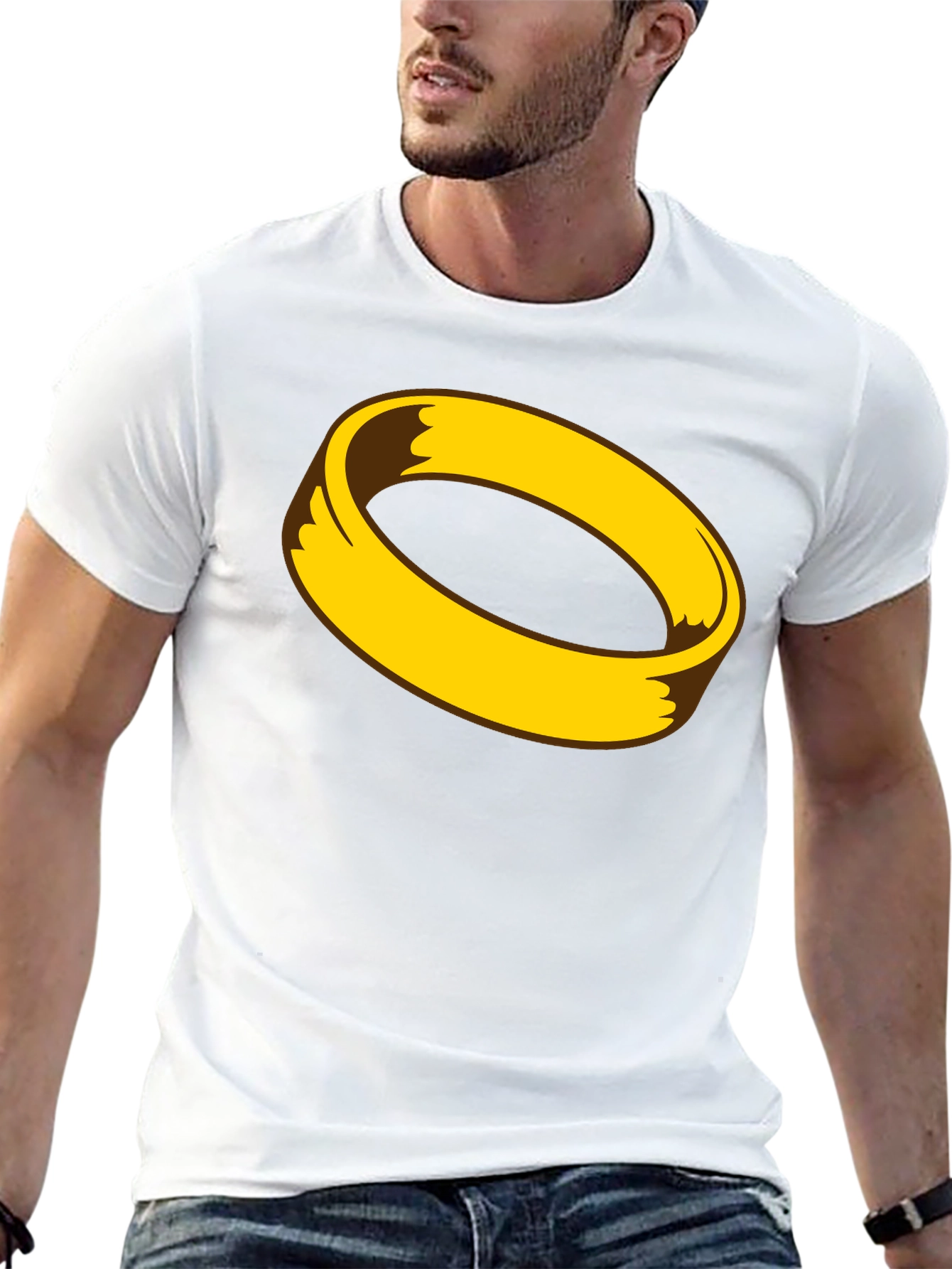 Black Halo Graphic Tee - Black Unisex Shirt view 13