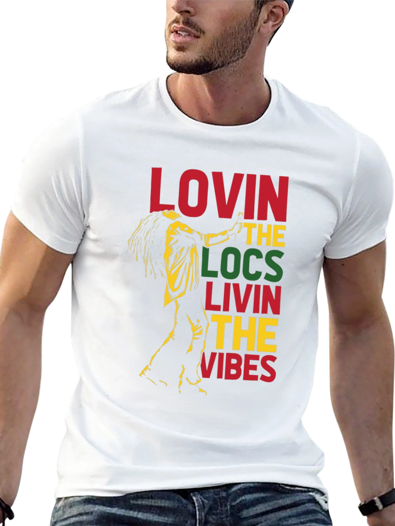 Black Lovin' The Locs Graphic T-Shirt view 13