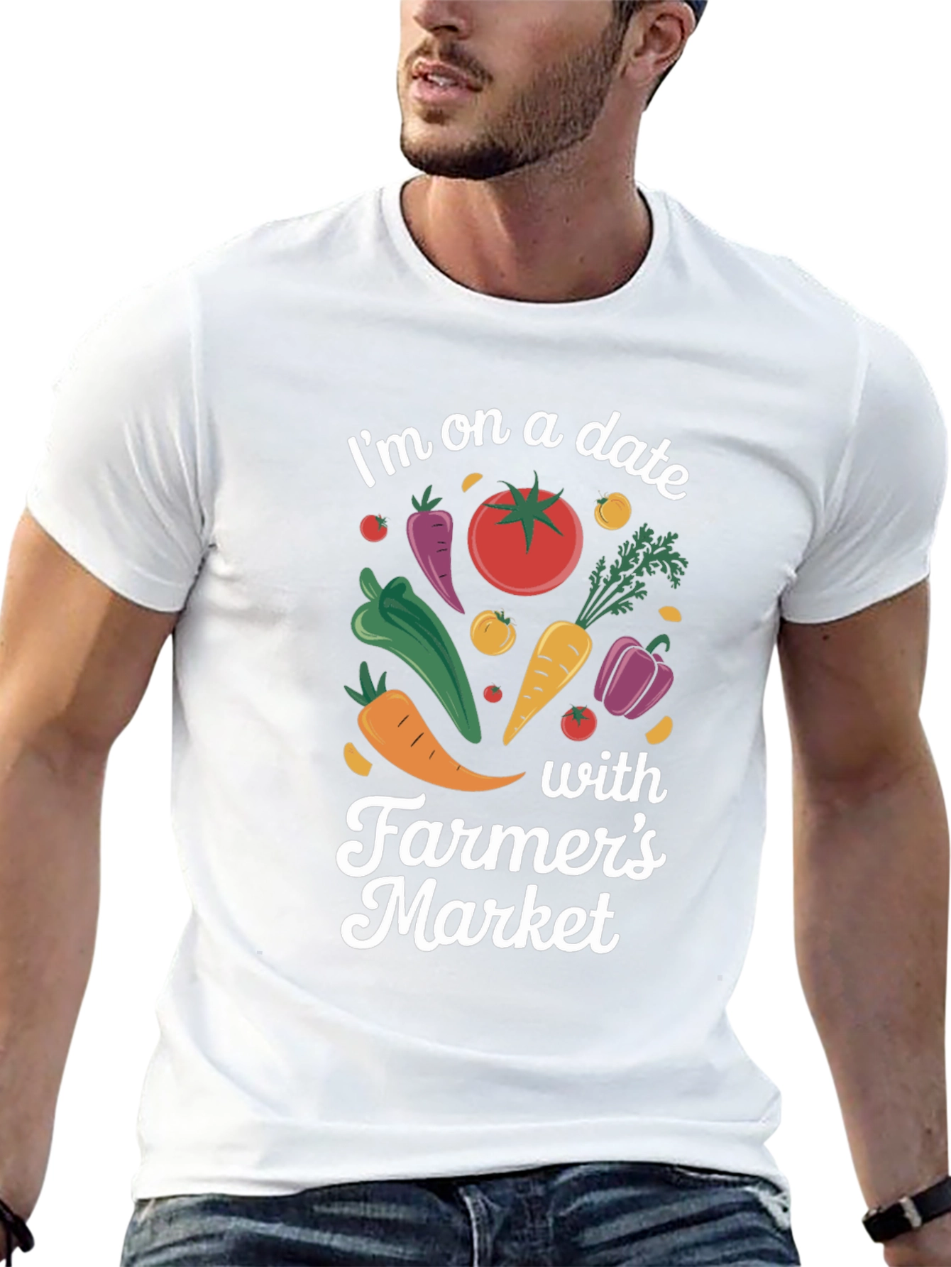 Black Farmer's Market Date T-Shirt view 13