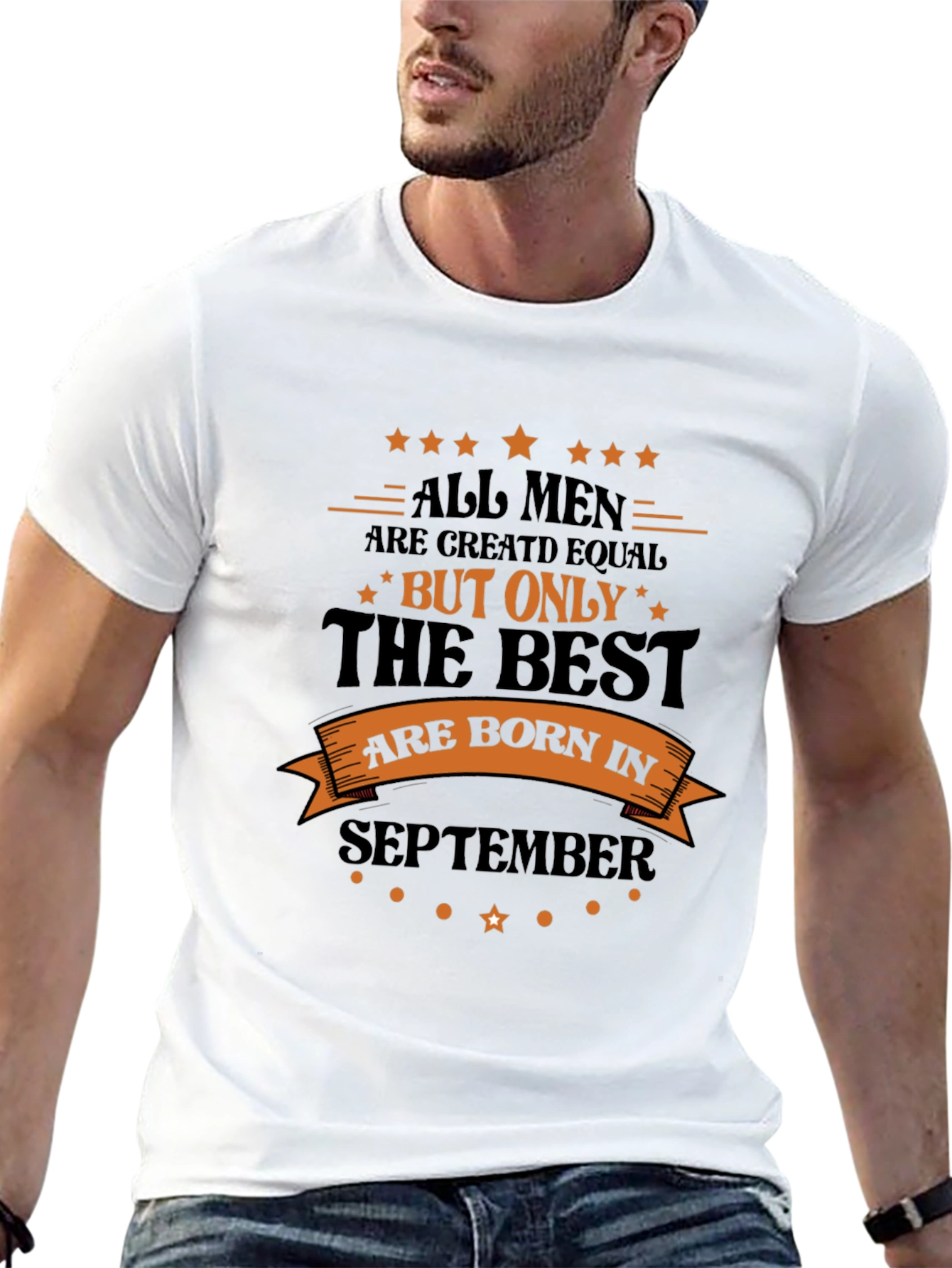Black September Birthday T-Shirt: All Men Are Created Equal view 13