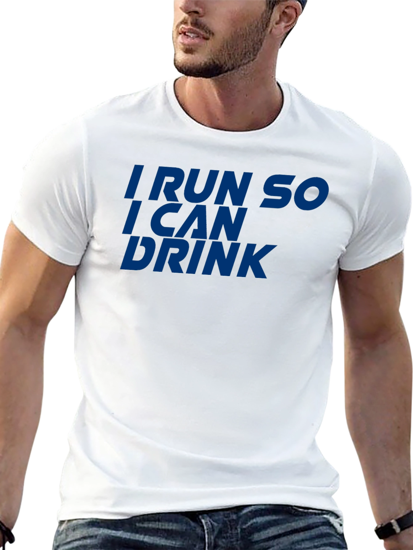 Black Run to Drink T-Shirt - Funny Workout Tee view 13