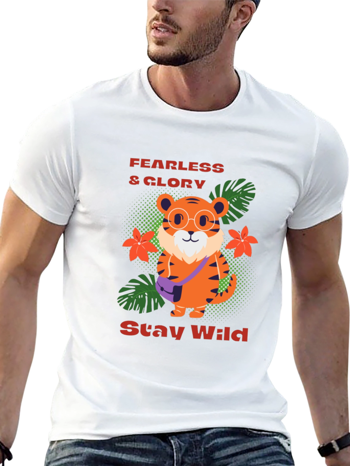 Funky Tiger T-Shirt - Fearless & Wild Design - 13