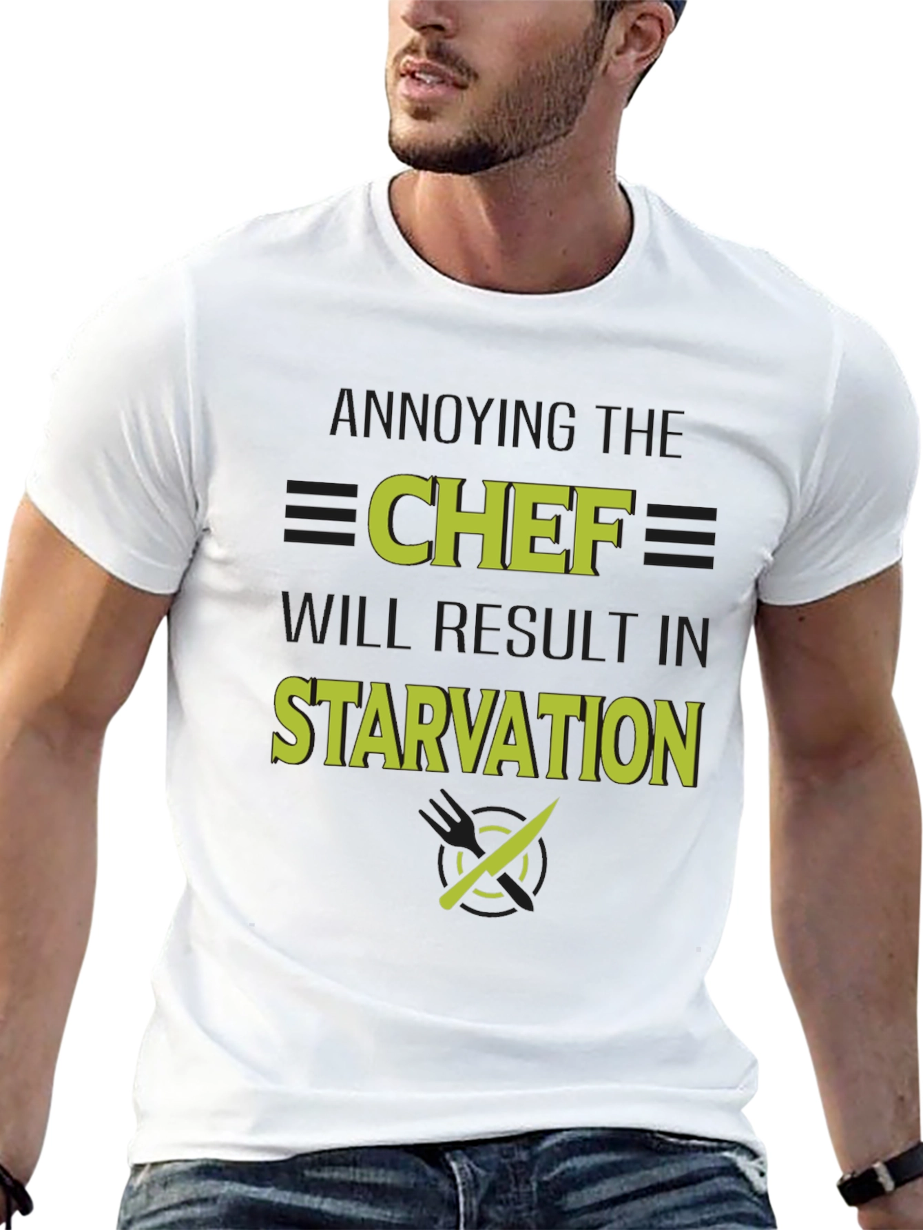 Black Annoying the Chef T-Shirt view 13