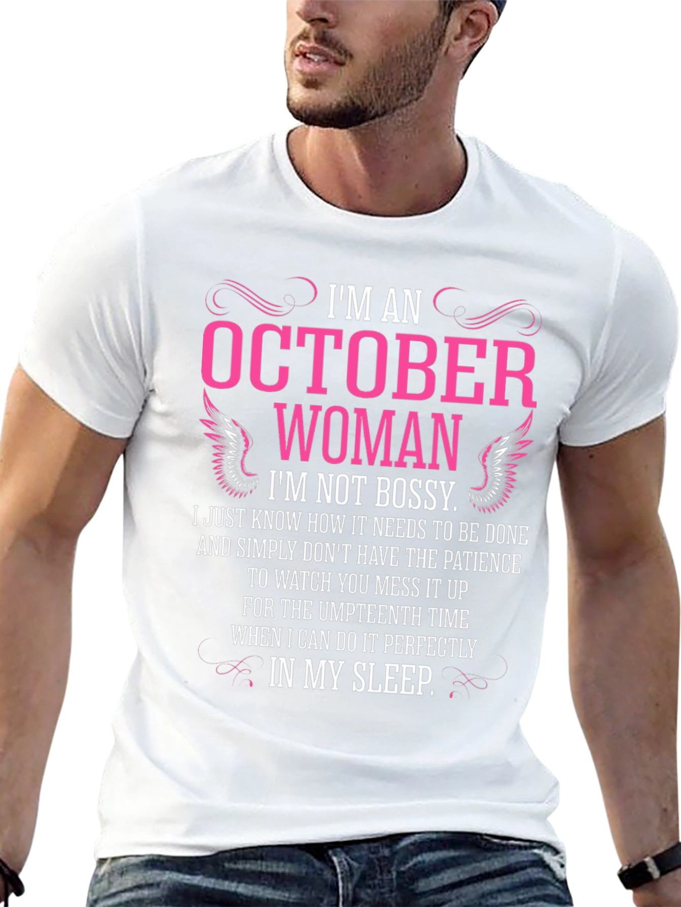 Black October Woman Graphic T-Shirt - Funny Birthday Gift view 13