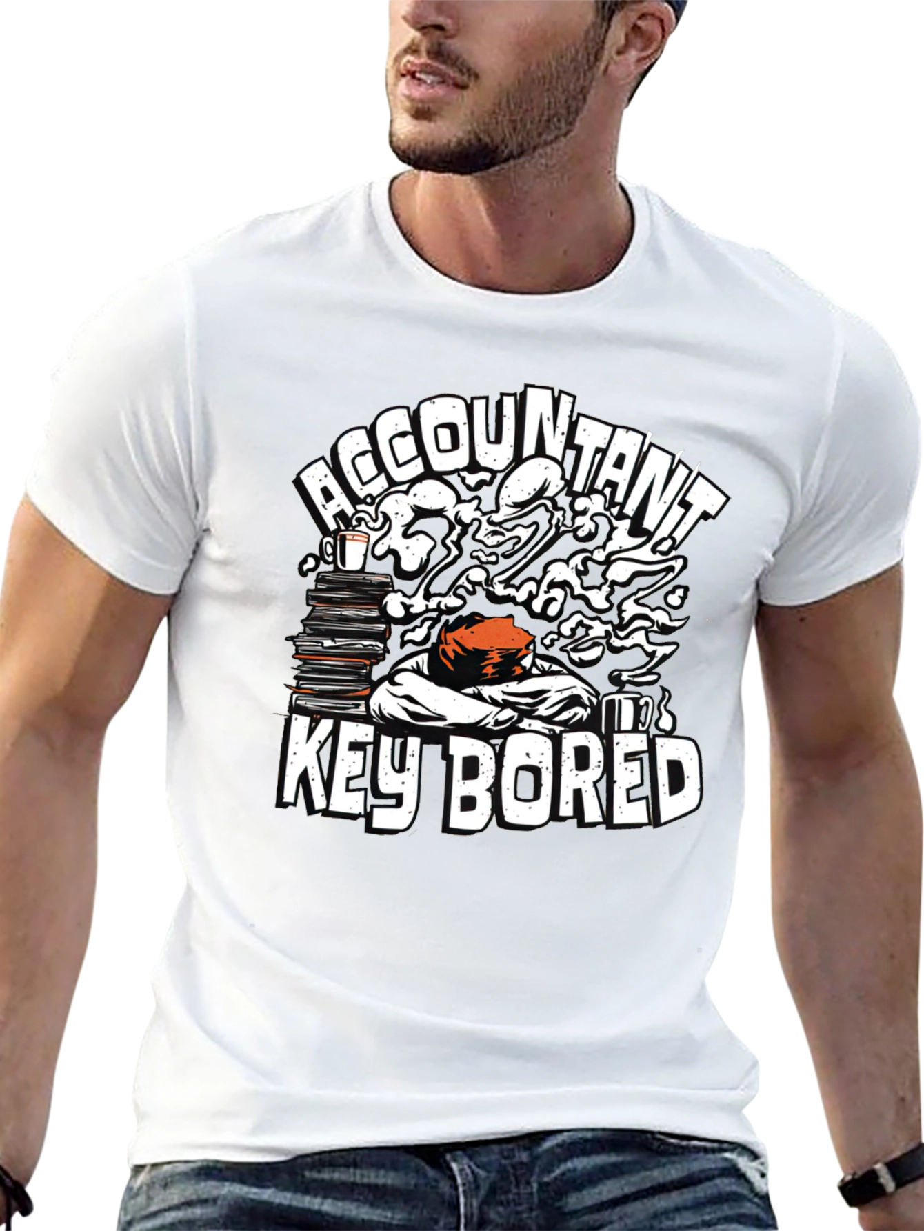 Accountant Key Bored T-Shirt: Funny Work Humor Tee - 13