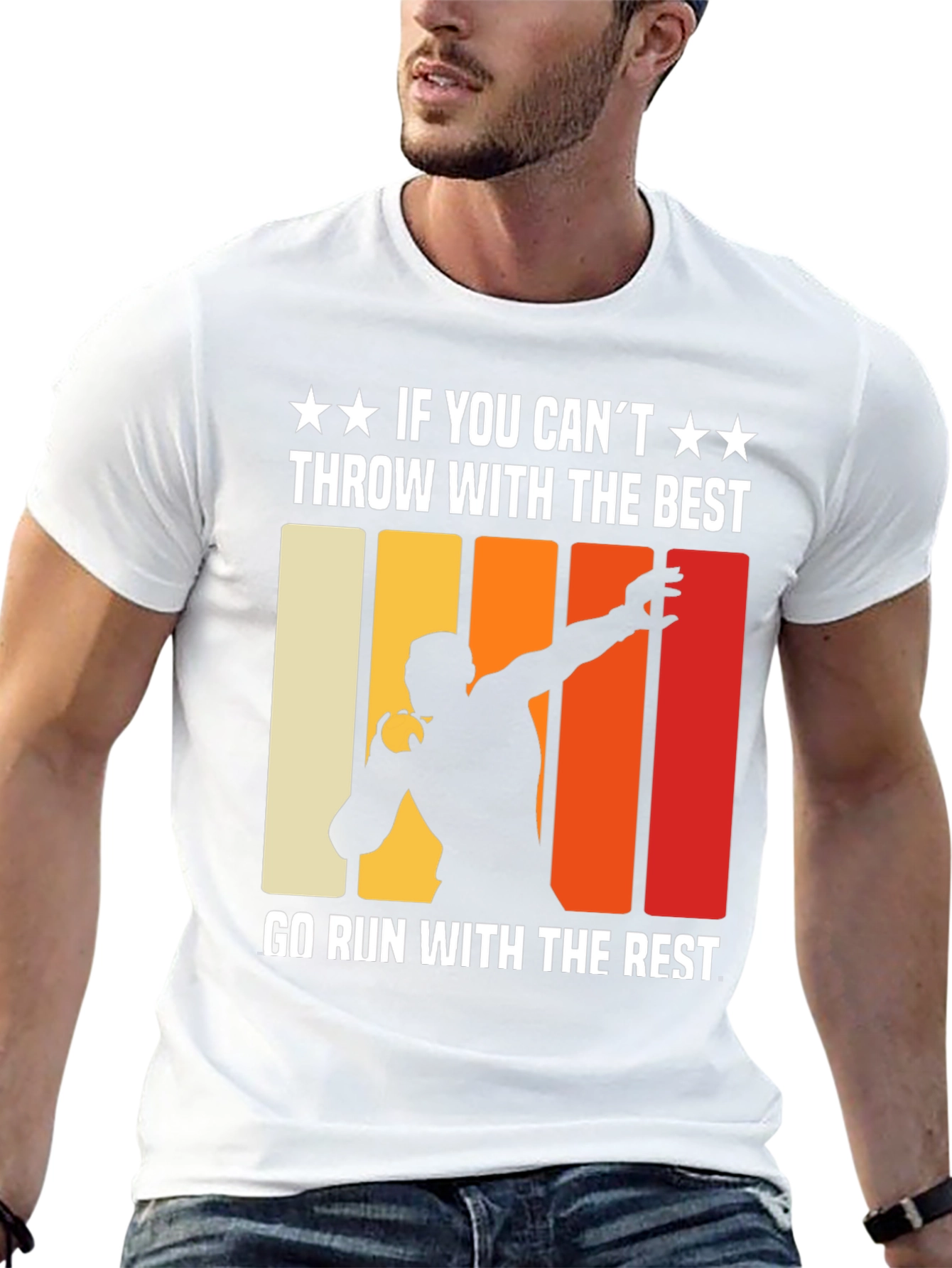 Black Shot Put Thrower T-Shirt: If You Can't Throw With the Best view 13
