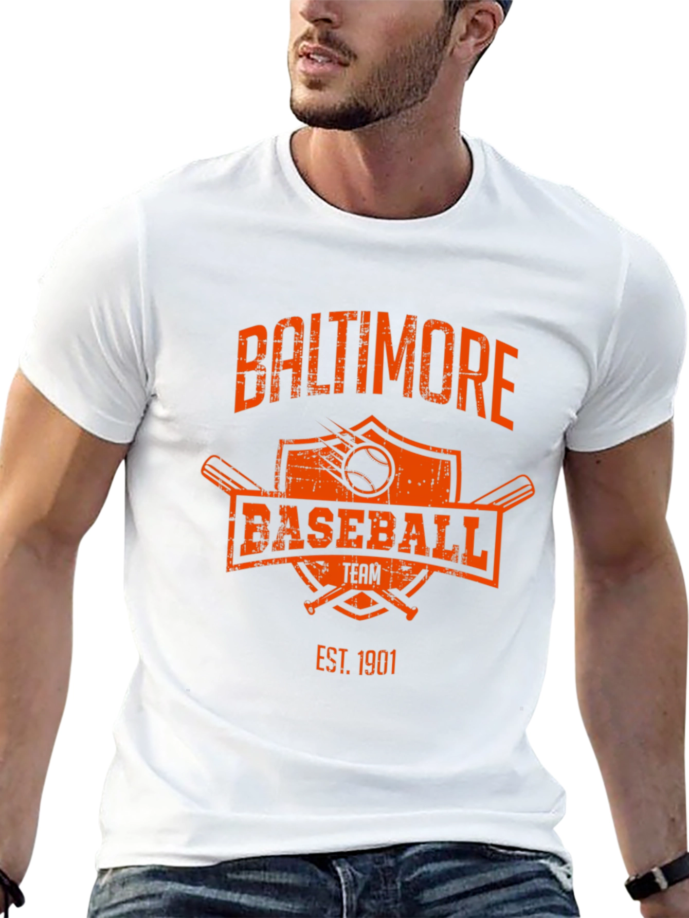 Baltimore Baseball Team T-Shirt - Est. 1901 - Black - 13