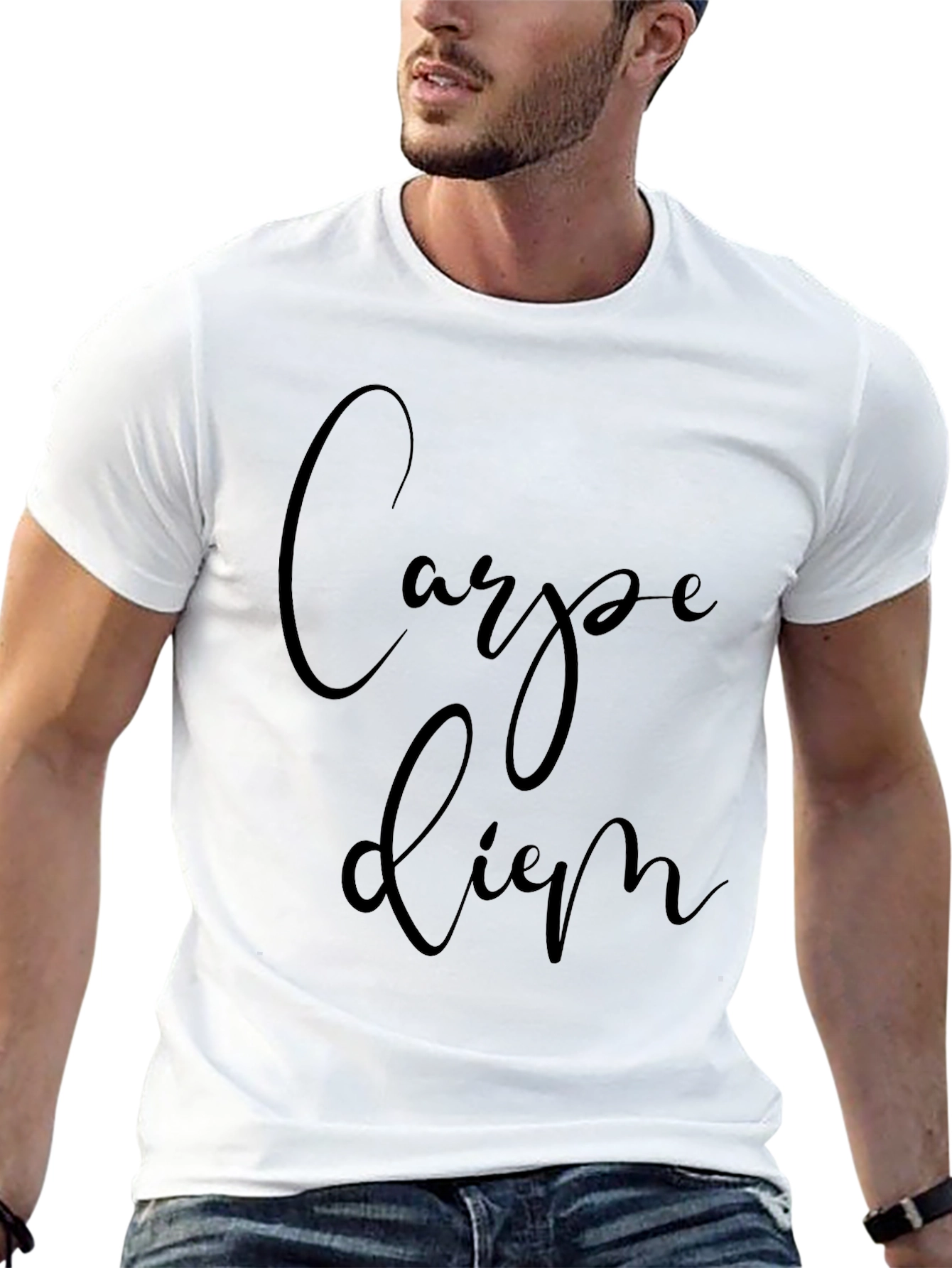 Black Carpe Diem Black T-Shirt - Seize the Day! view 13