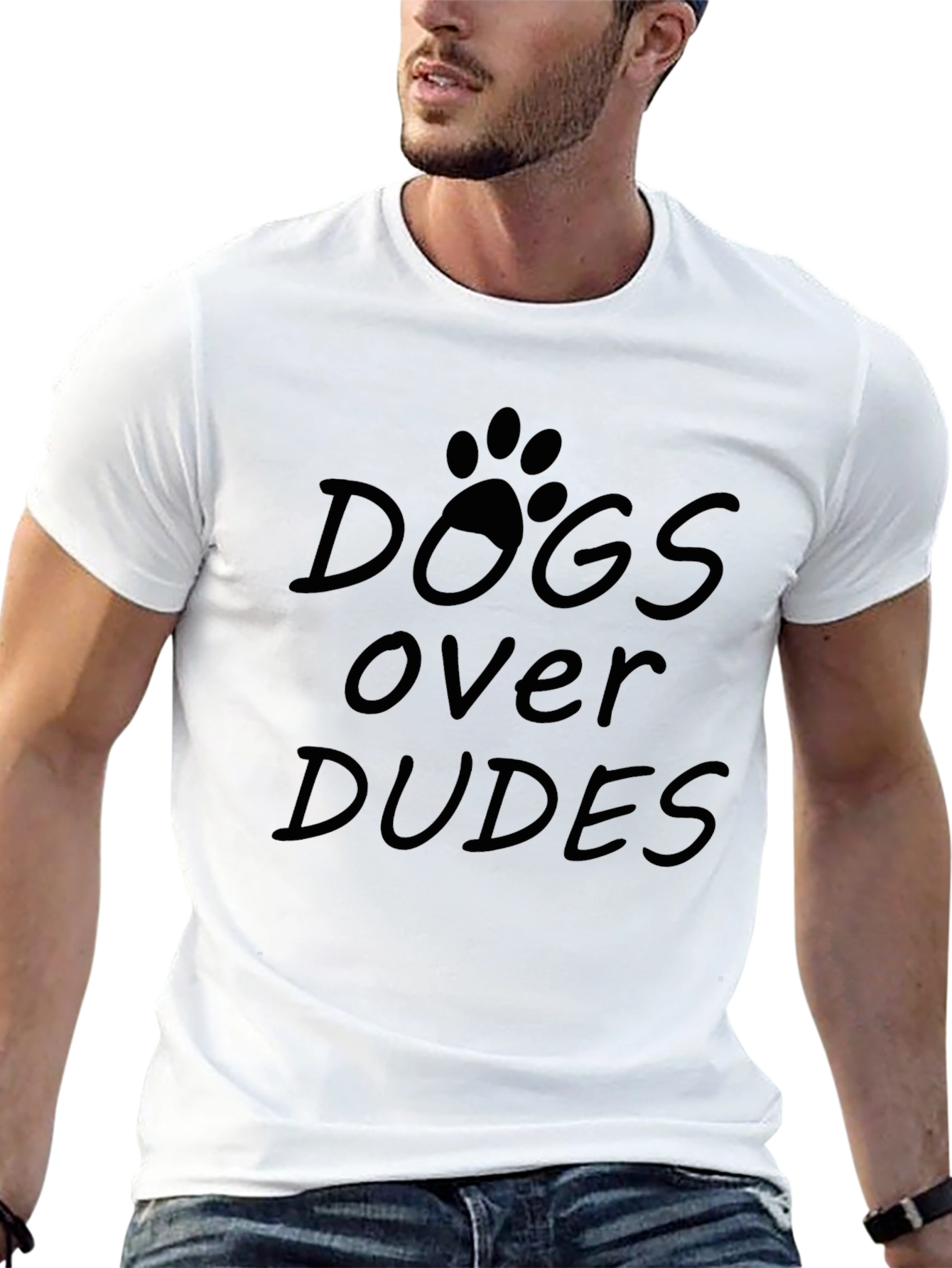 Black Dogs Over Dudes Graphic Tee view 13