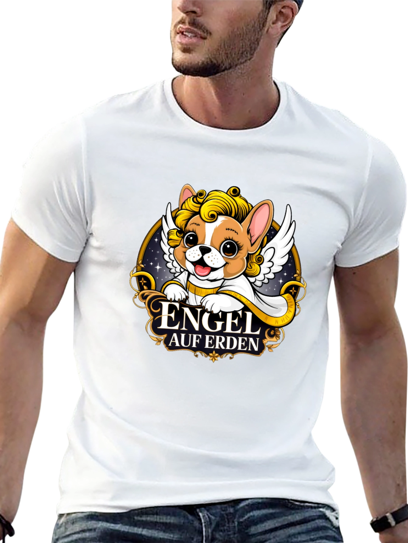 Angel Dog T-Shirt - Cute Pet Lover Tee - 13