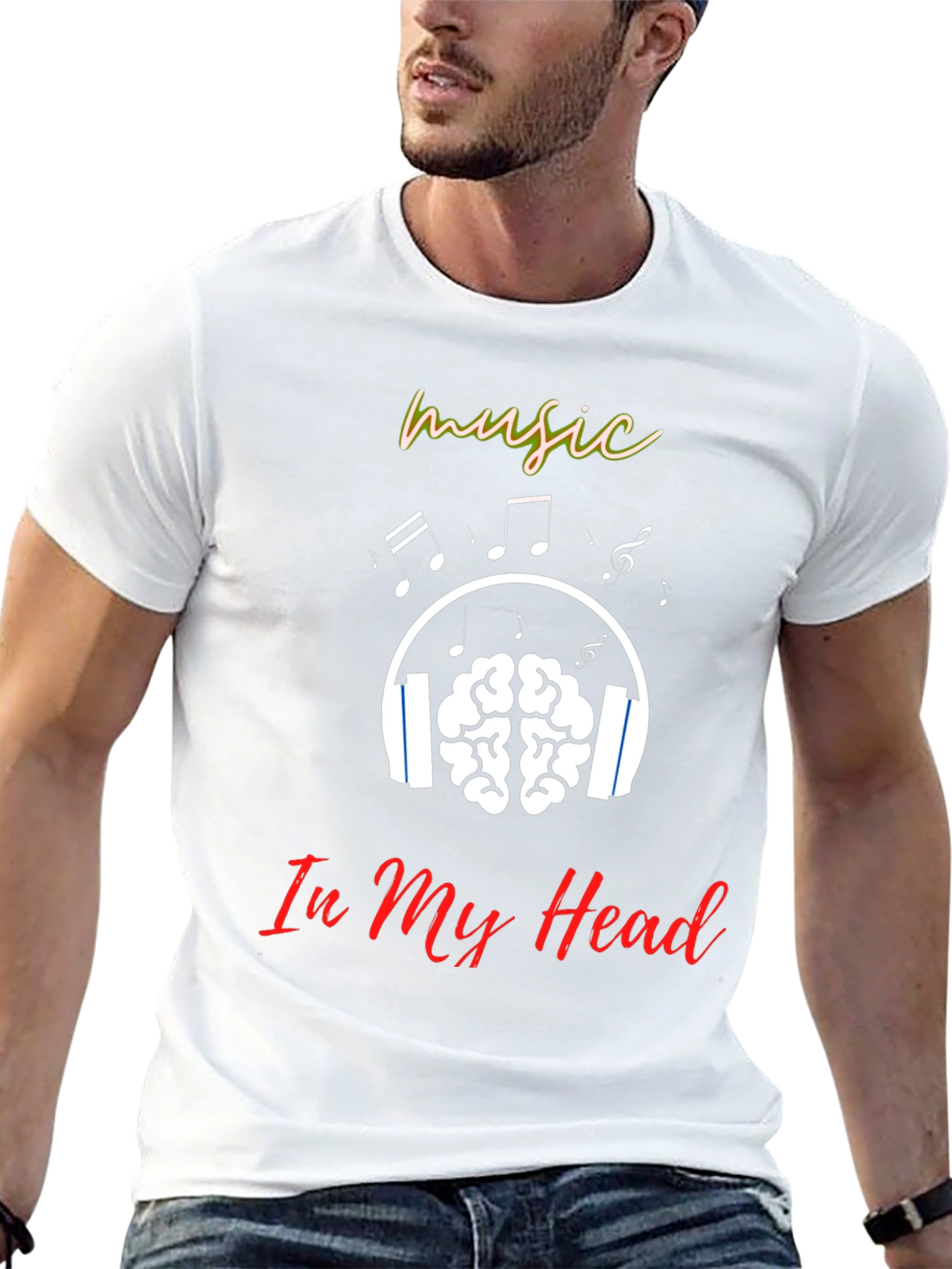 Black Music In My Head T-Shirt view 13