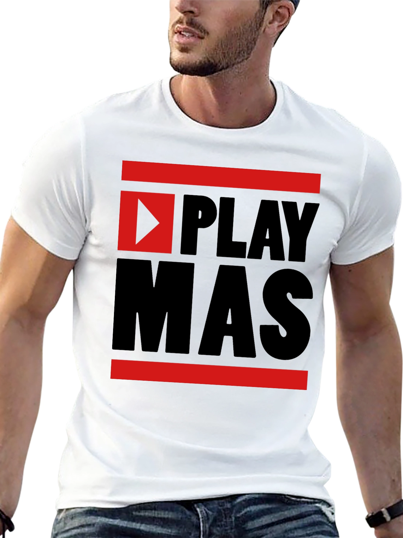 Black Play Mas T-Shirt - Black view 13