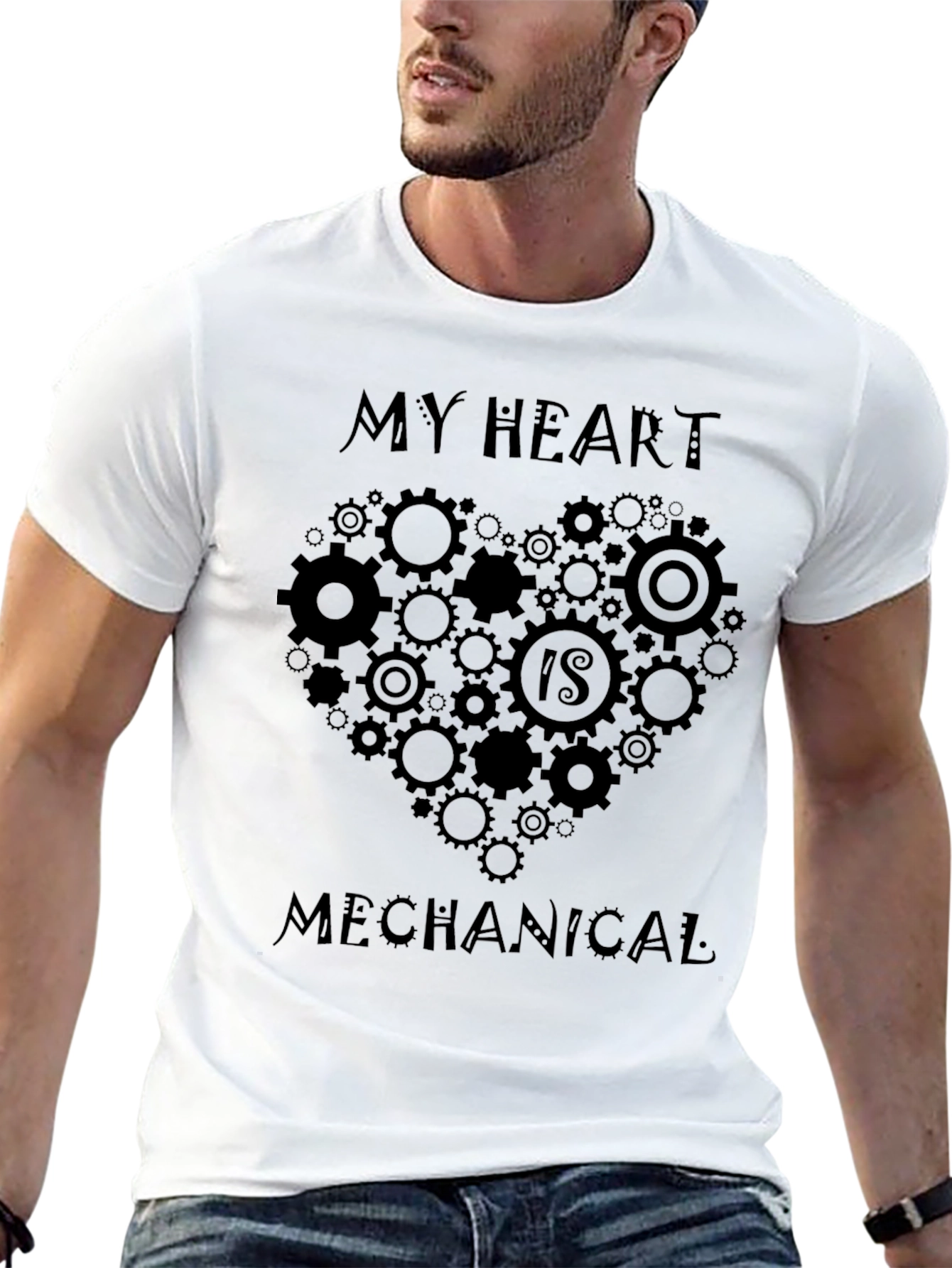 Black My Heart is Mechanical T-Shirt view 13