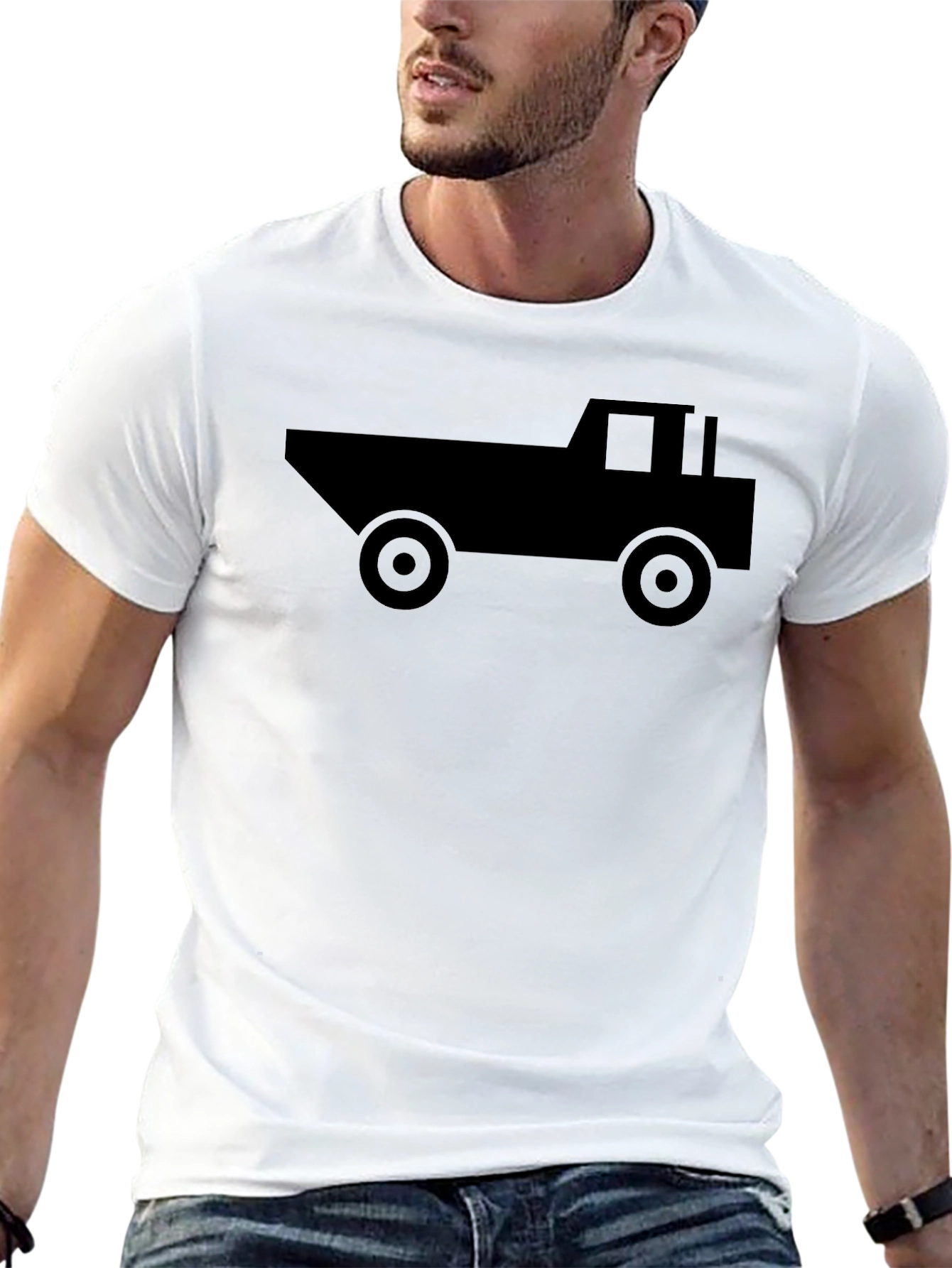 Black Black Truck Graphic Tee - Men's Style view 13