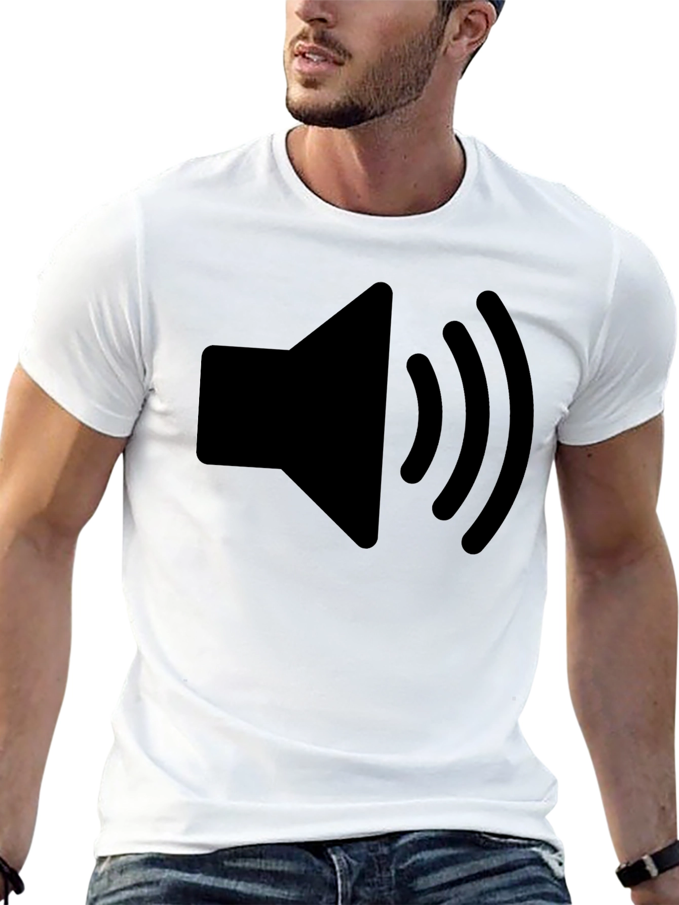 Black Sound Icon Black T-Shirt view 13