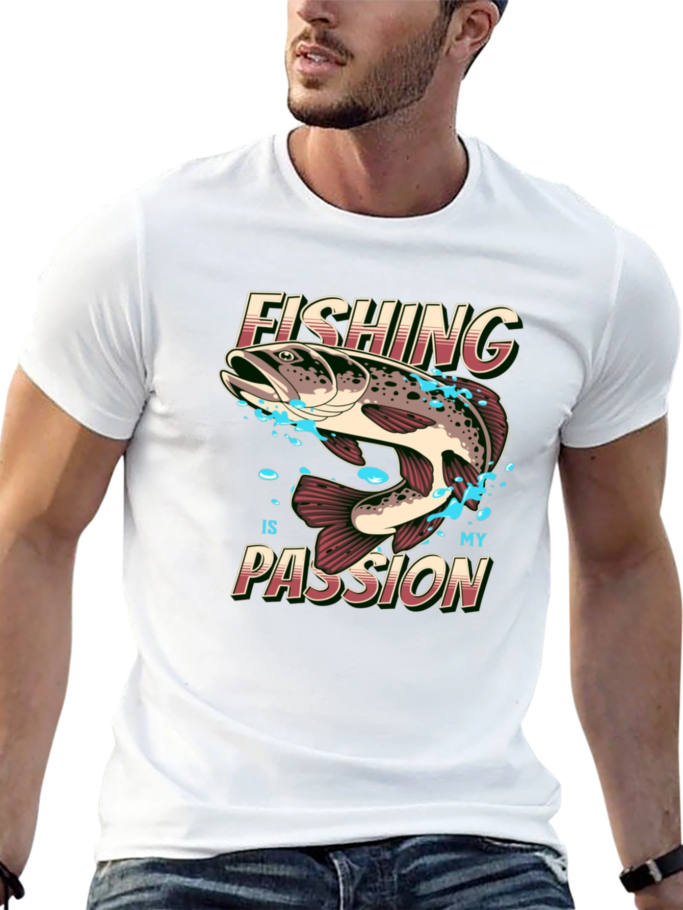 Black Fishing is My Passion Graphic Tee view 13