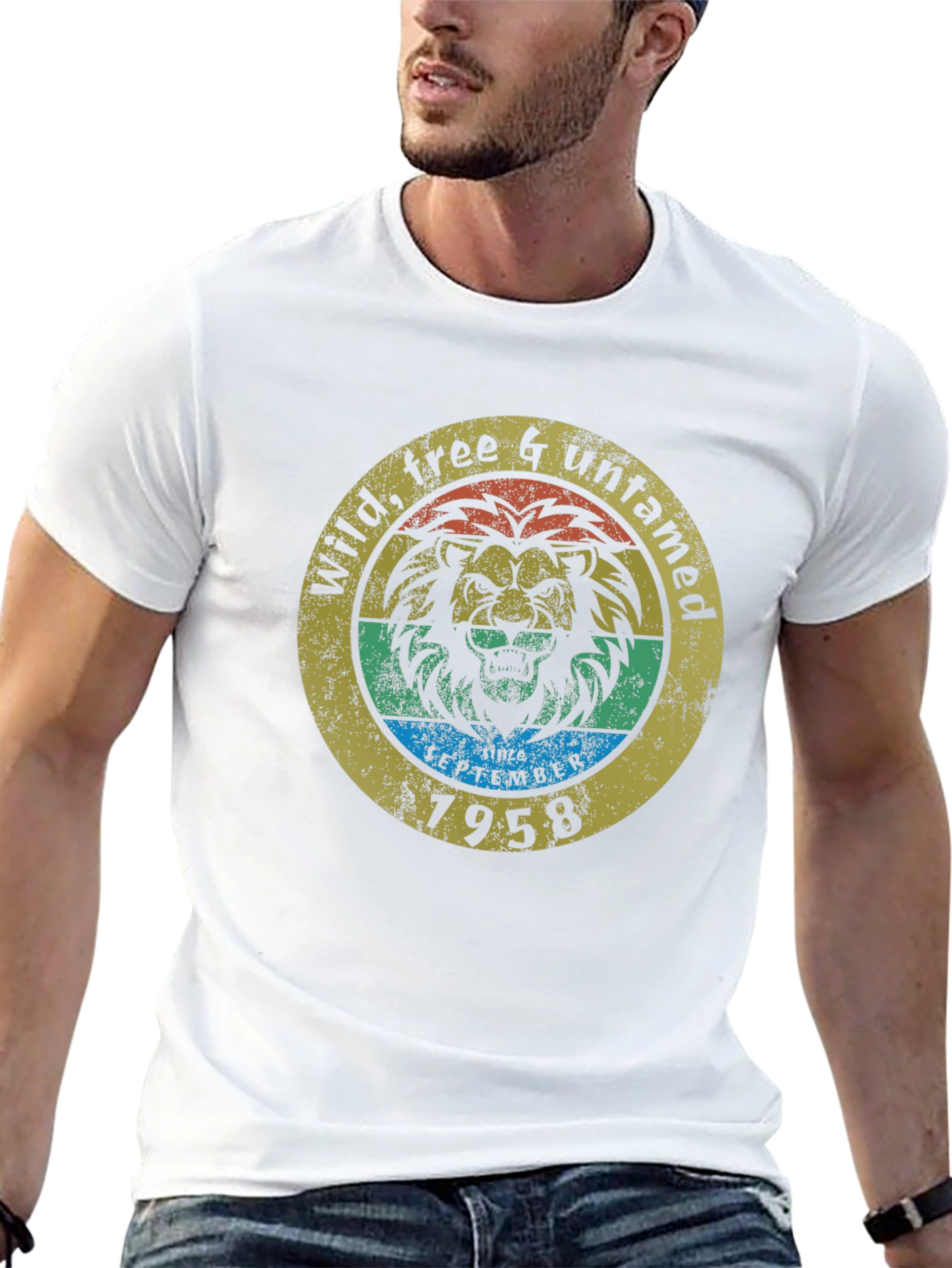 Black Wild, Free & Untamed Lion Graphic Tee - 1958 view 13