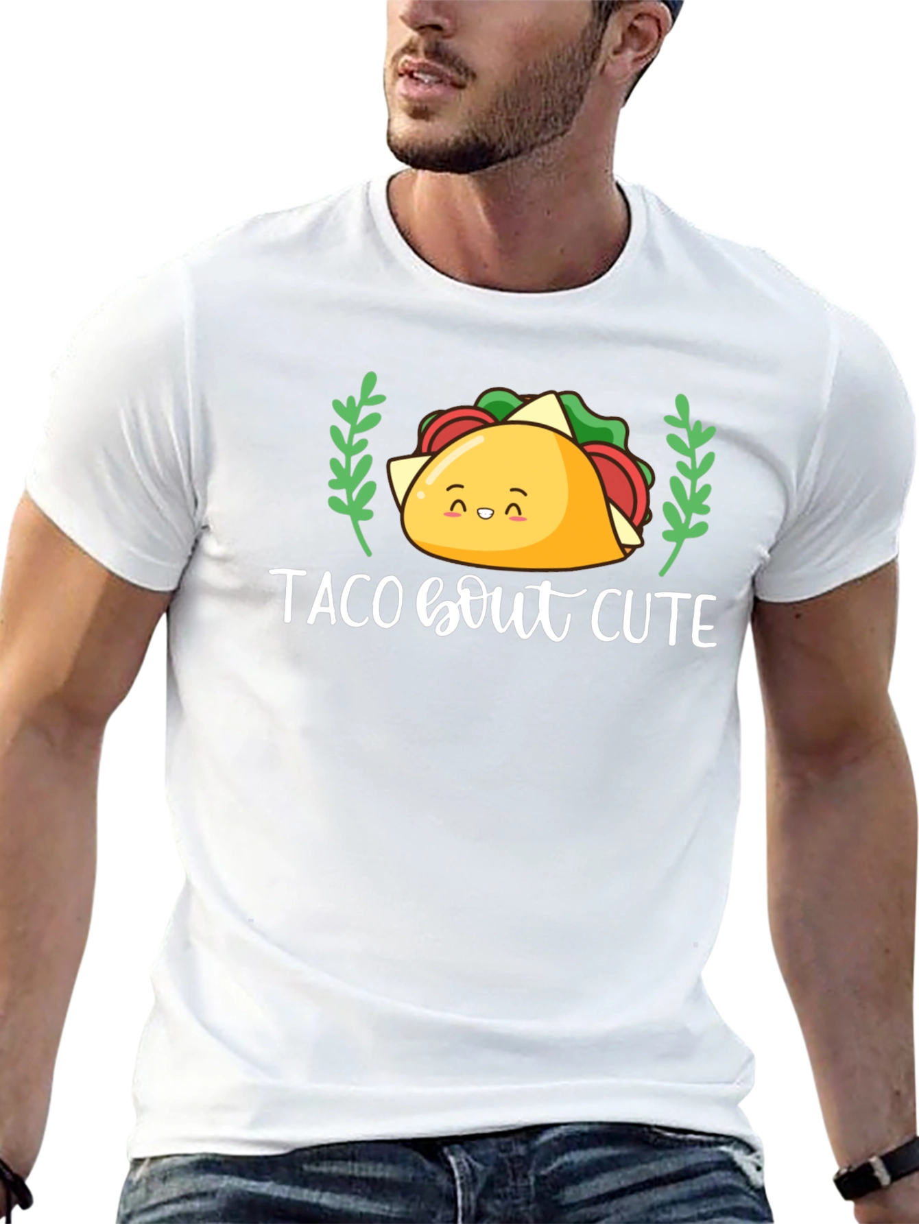 Black Taco Bout Cute T-Shirt - Funny Foodie Tee view 13