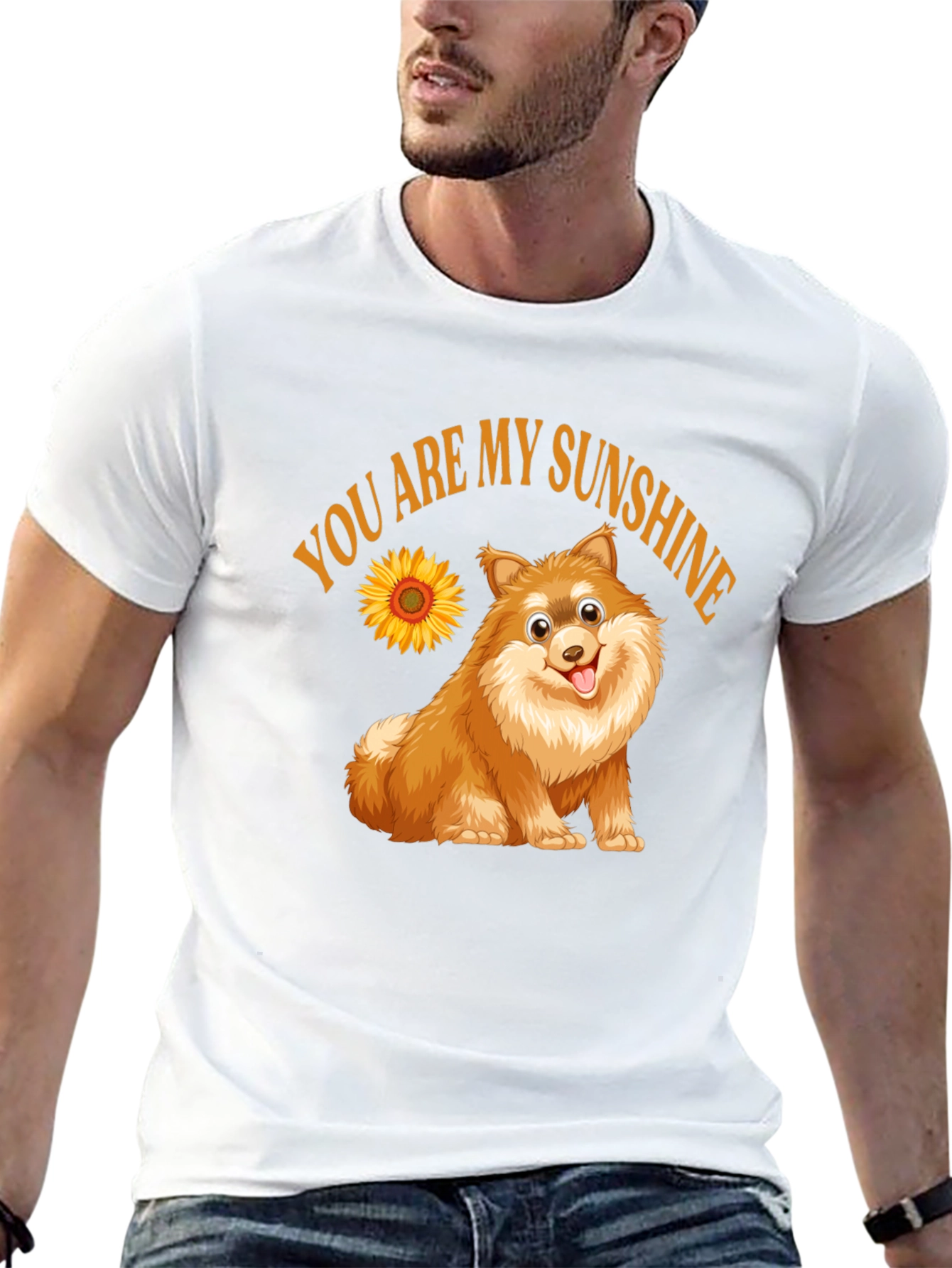 Black You Are My Sunshine Pomeranian Dog T-Shirt view 13