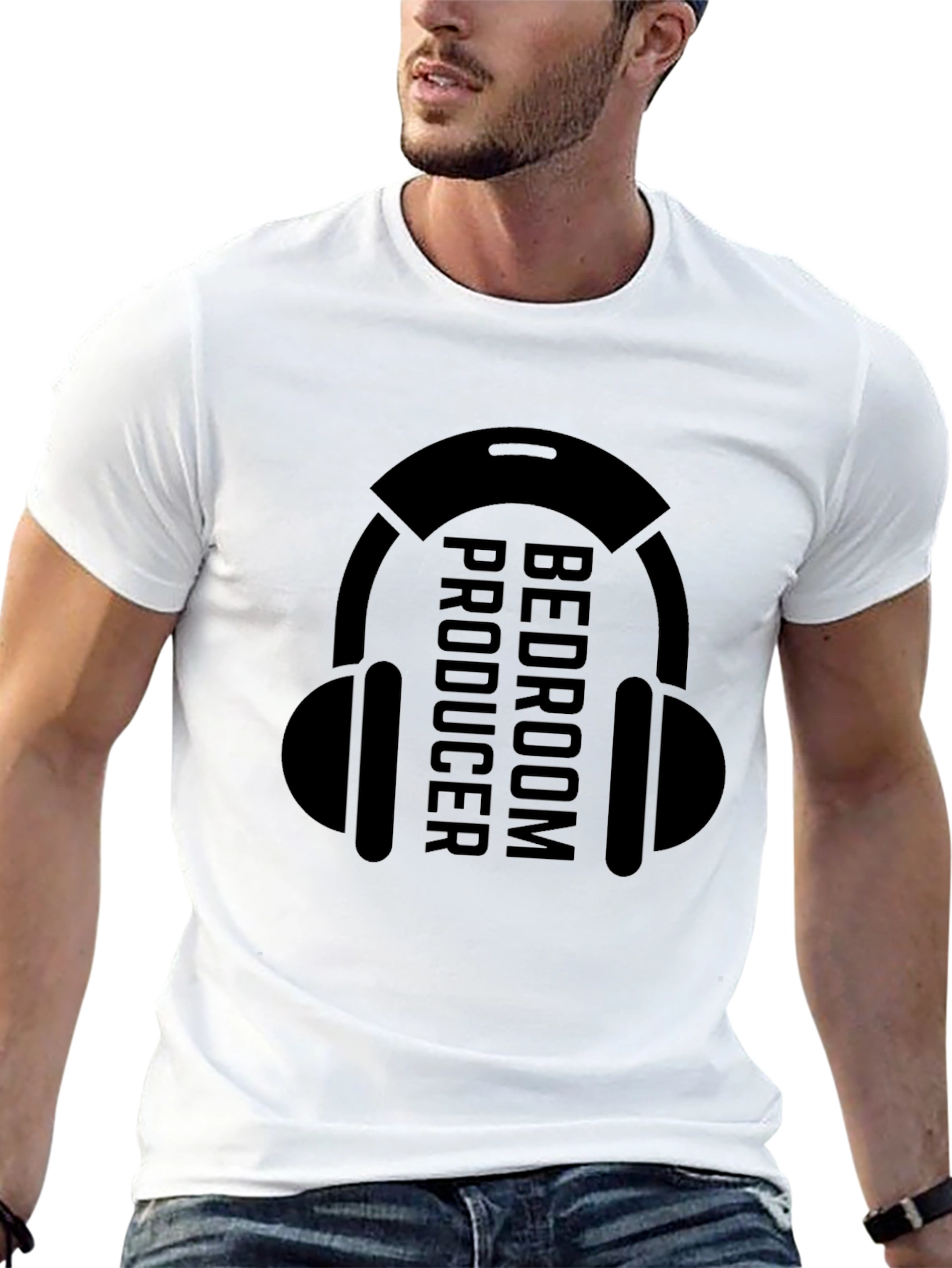 Black Bedroom Producer T-Shirt - Music Recording Apparel view 13