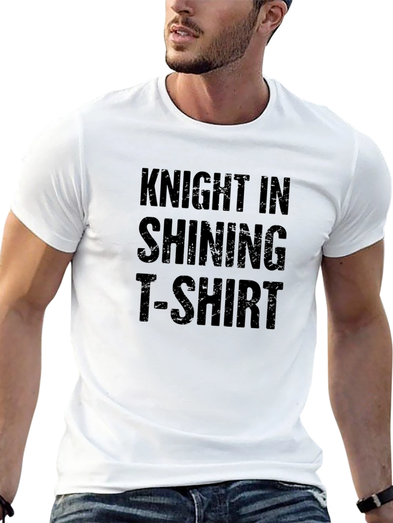 Black Knight In Shining T-Shirt Funny Graphic Tee view 13