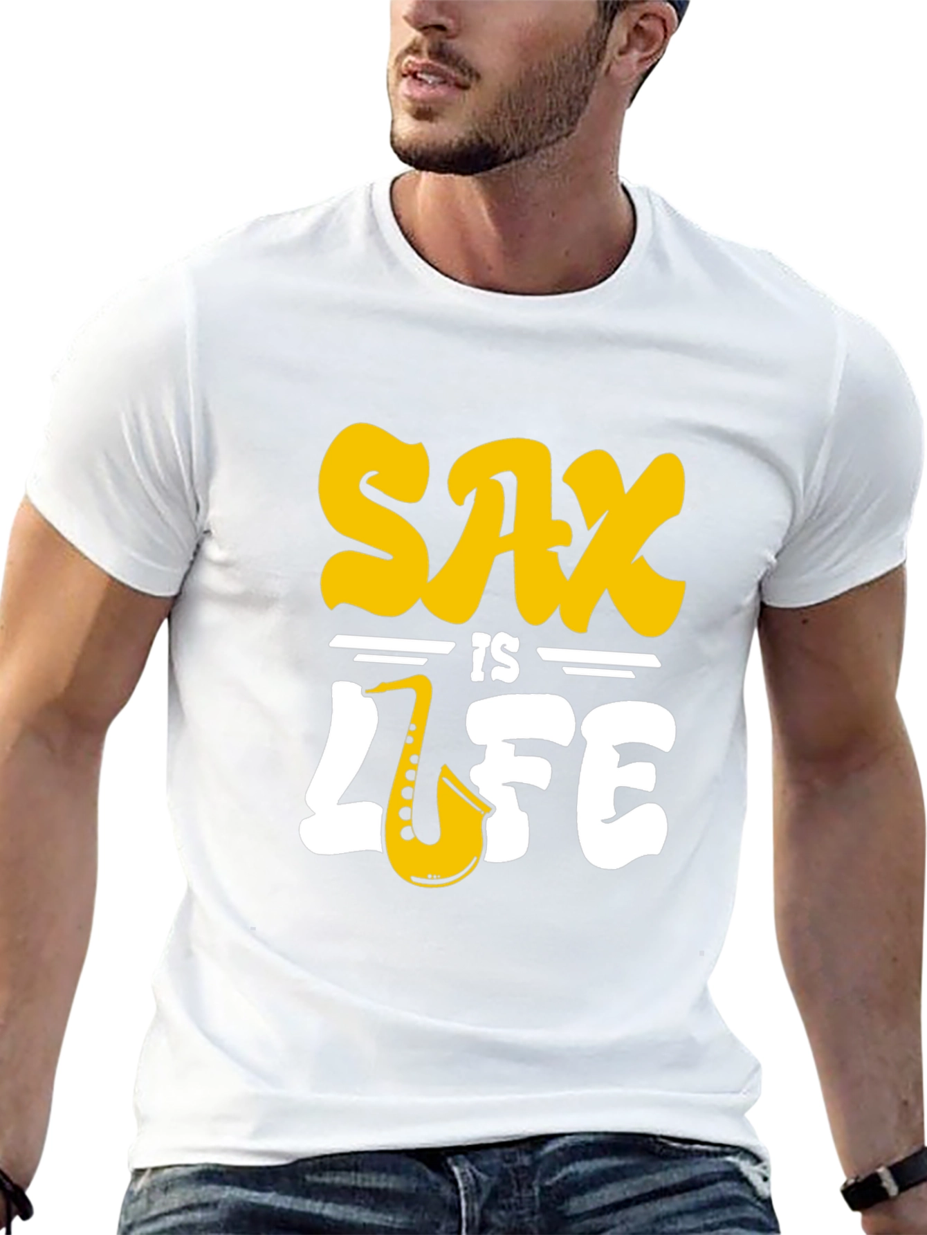 Black Sax is Life Graphic T-Shirt view 13