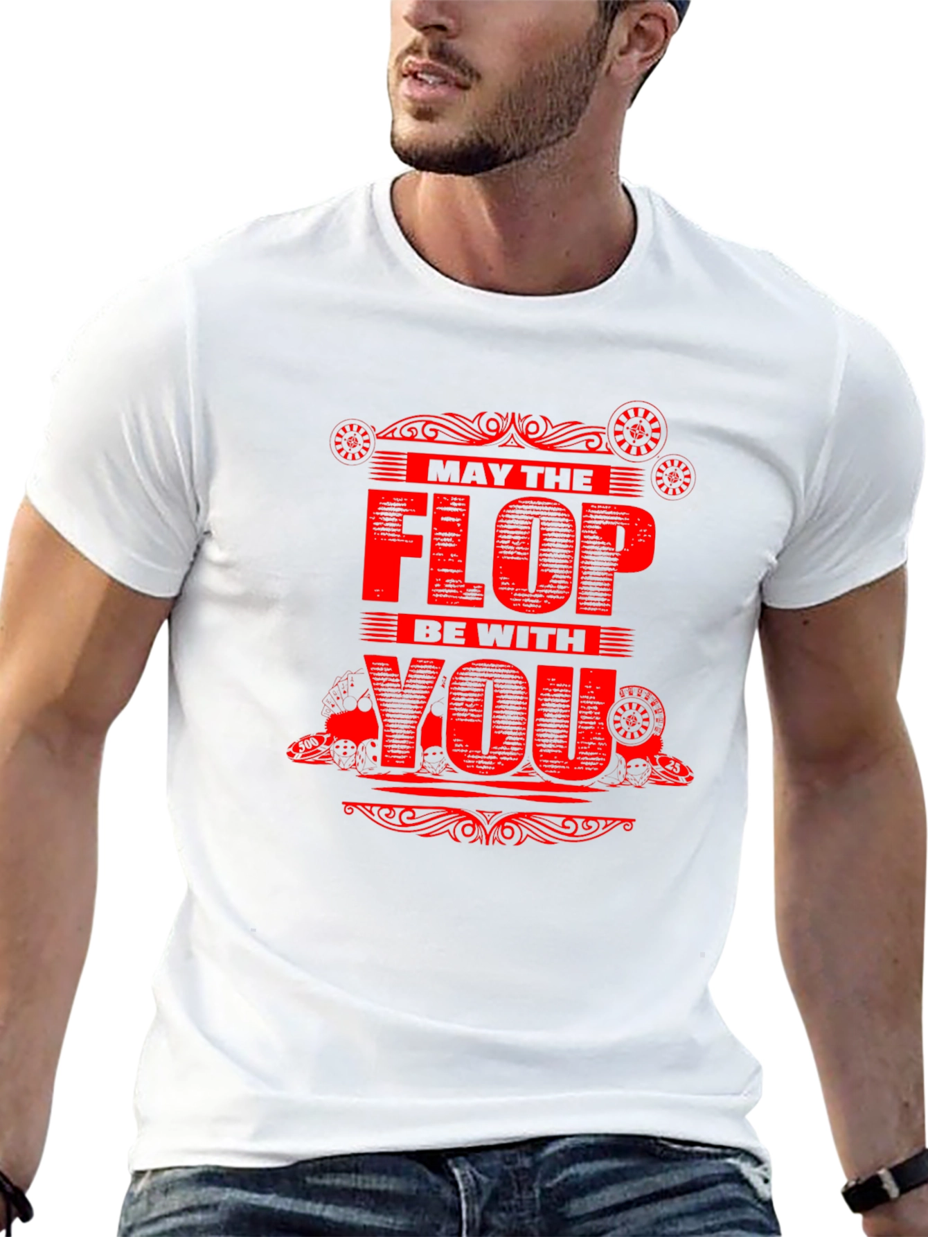Black May The Flop Be With You - Novelty Graphic Tee view 13