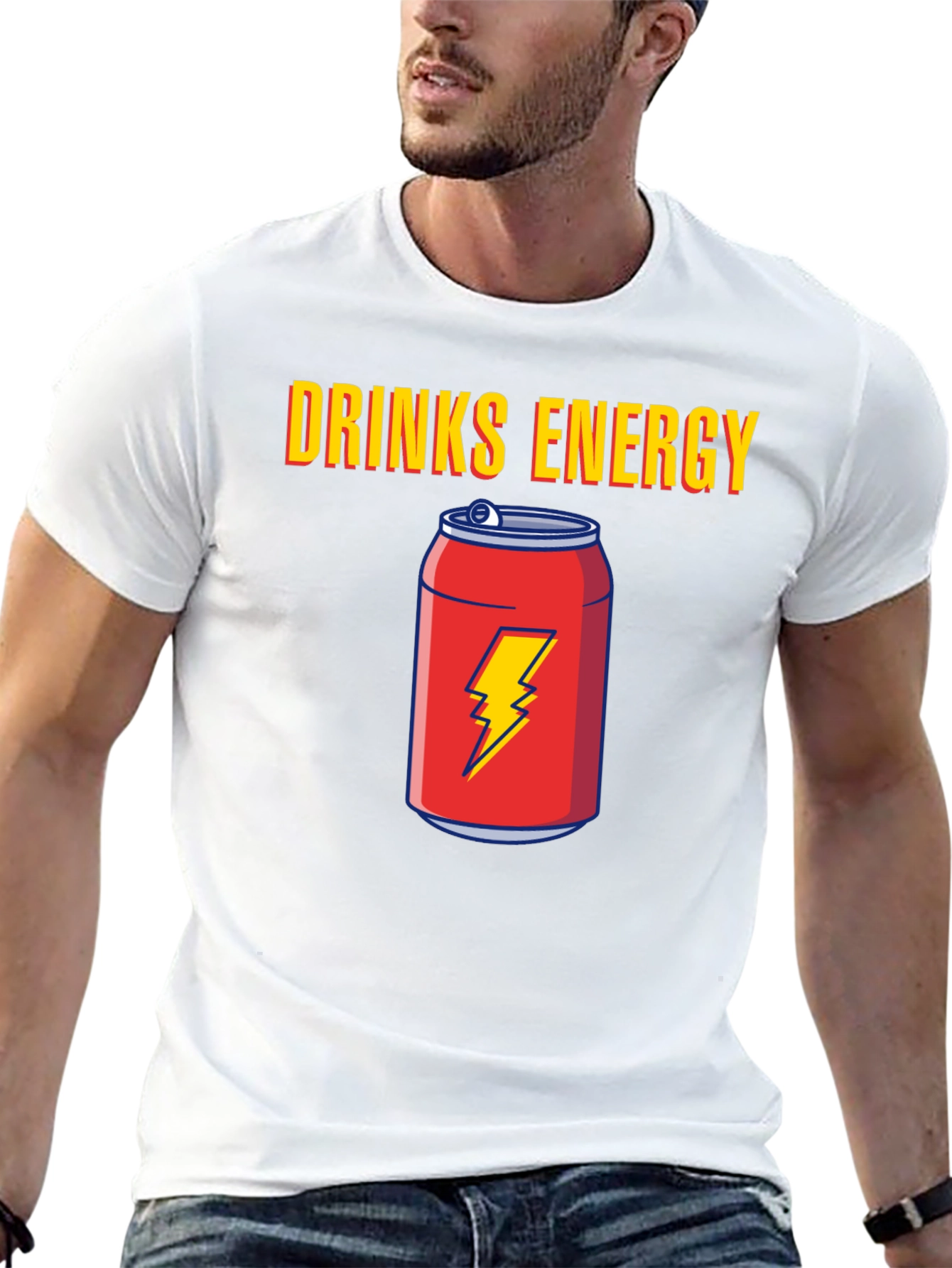 Black Energy Drinks Graphic Tee view 13