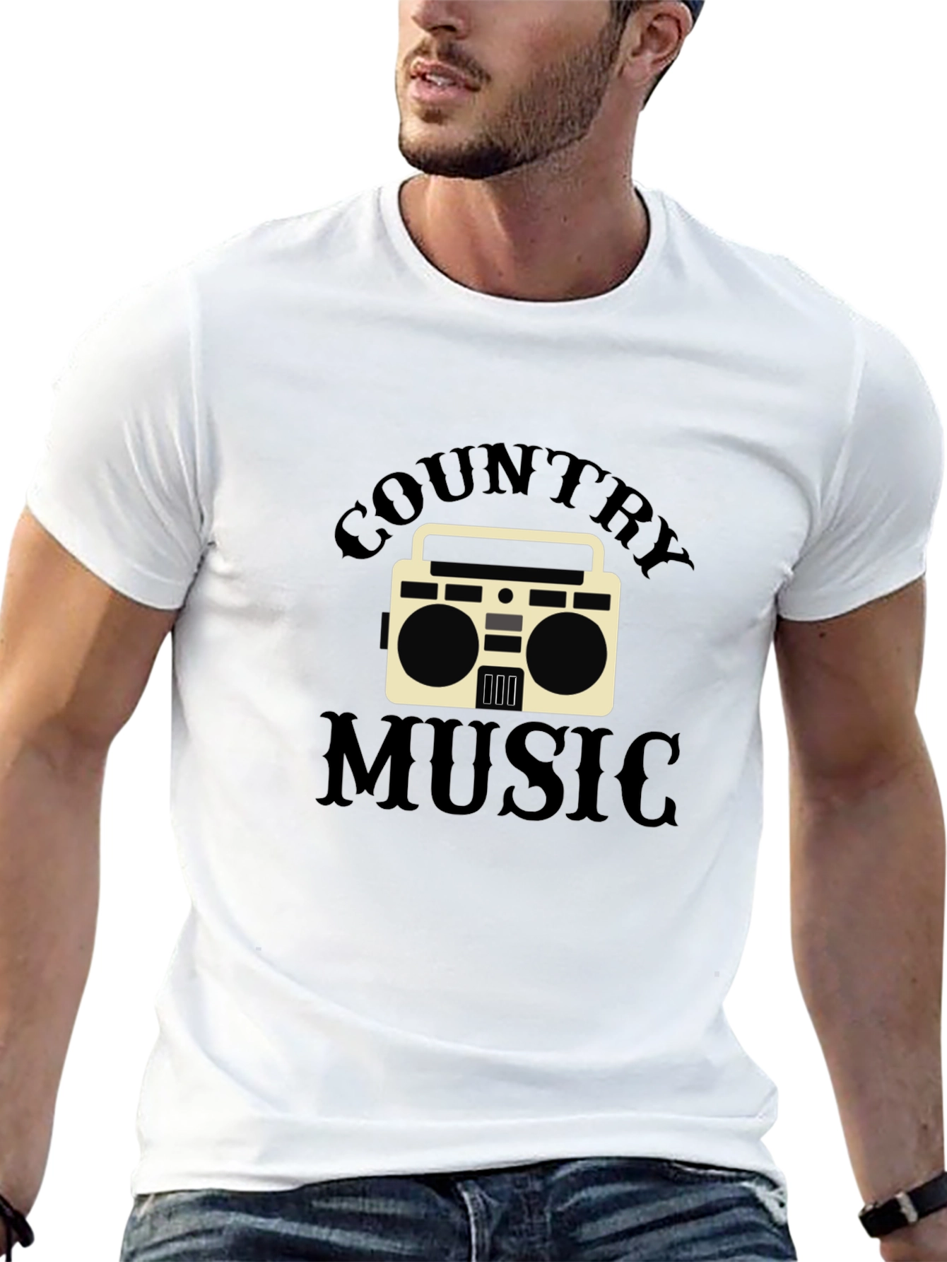 Black Country Music Graphic T-Shirt view 13