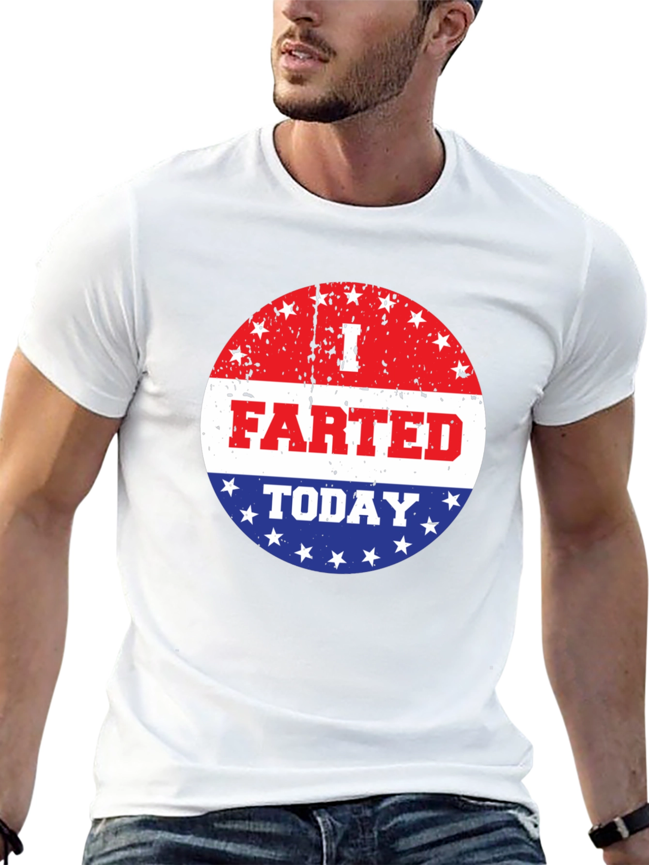 Black I Farted Today Graphic T-Shirt - Funny Slogan Tee view 13