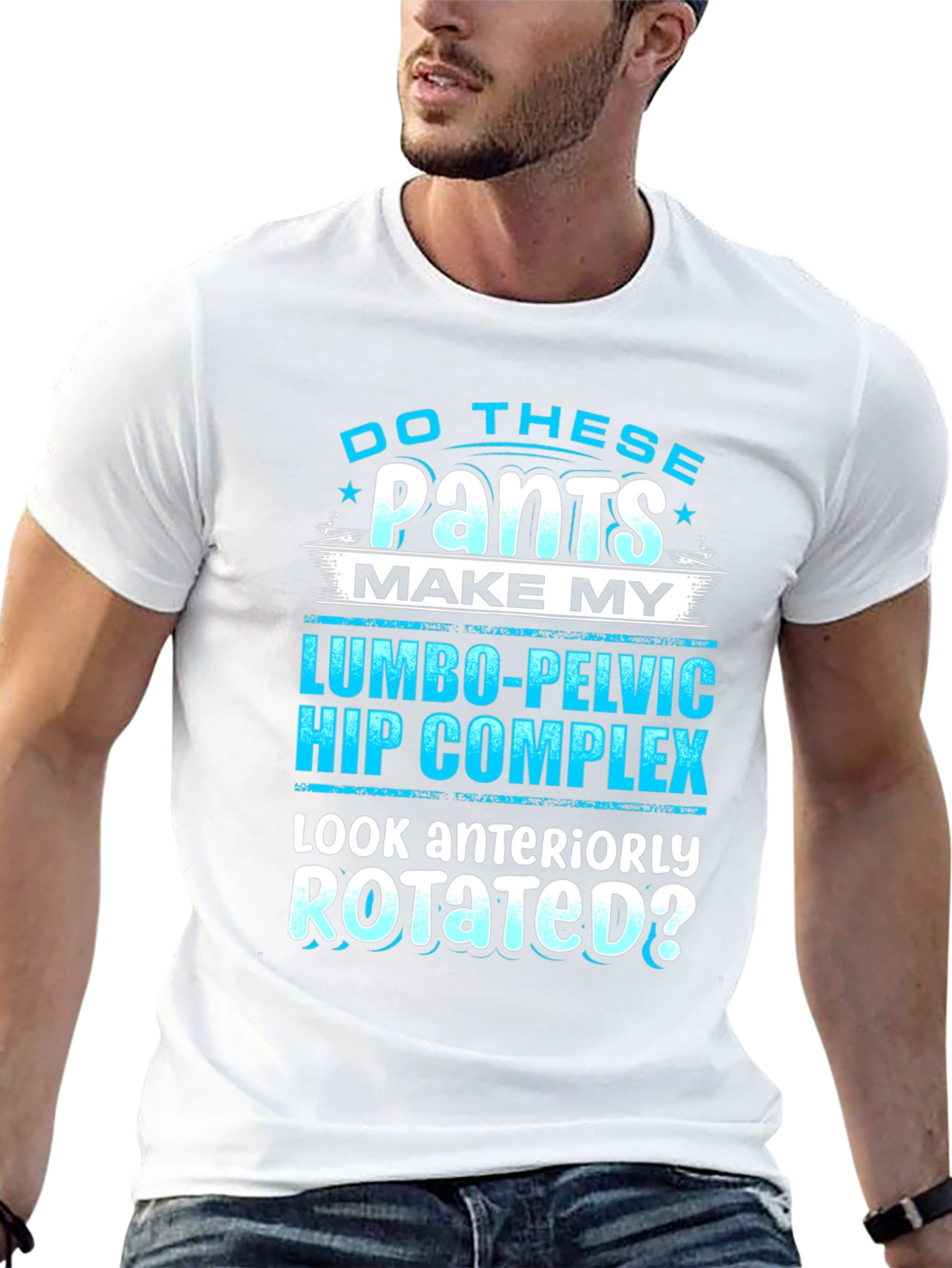 Black Funny Lumbo-Pelvic Hip Complex T-Shirt view 13