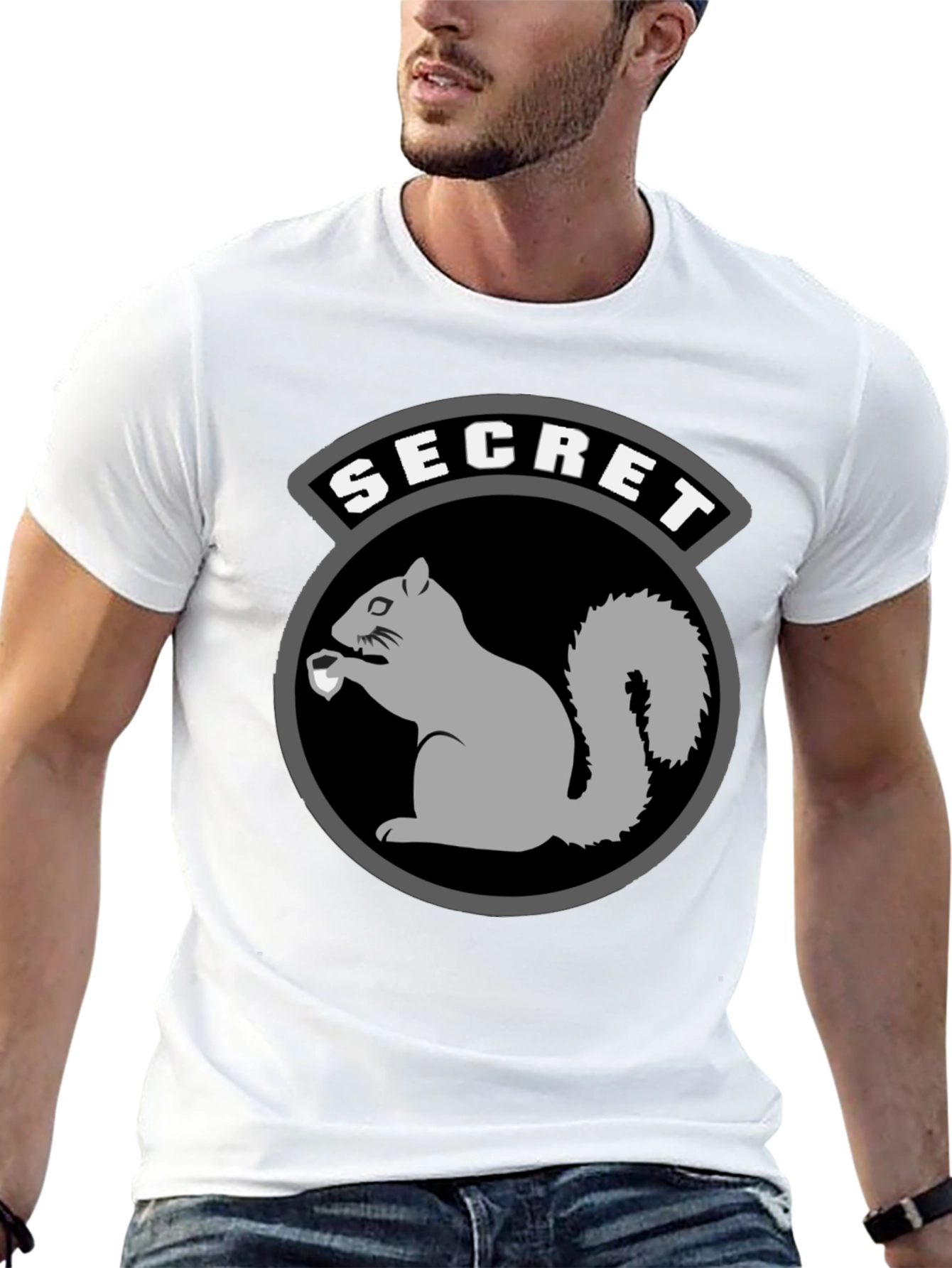 Black Secret Squirrel T-Shirt - Black Graphic Tee view 13