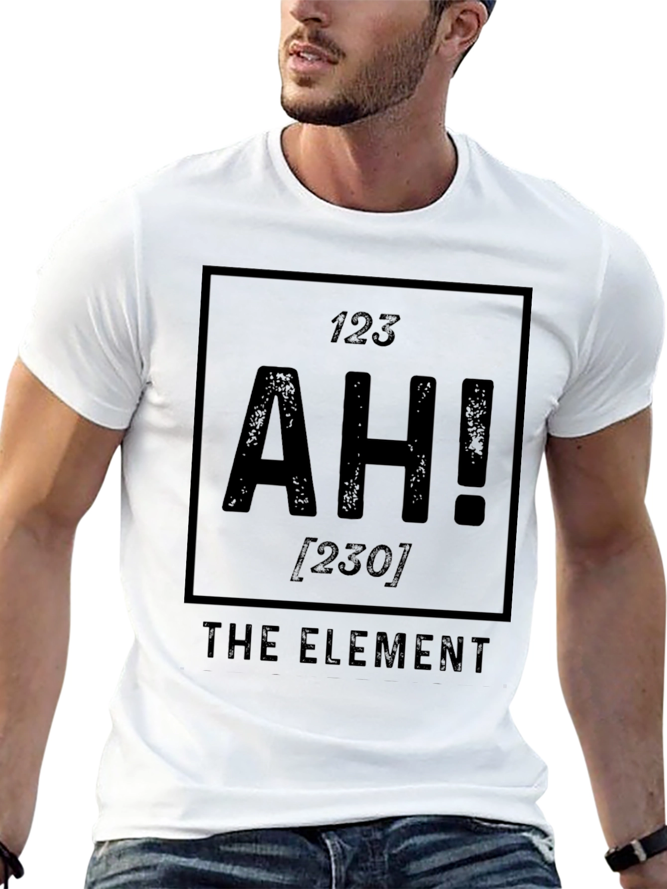 Black AH! The Element T-Shirt - Funny Science Tee view 13