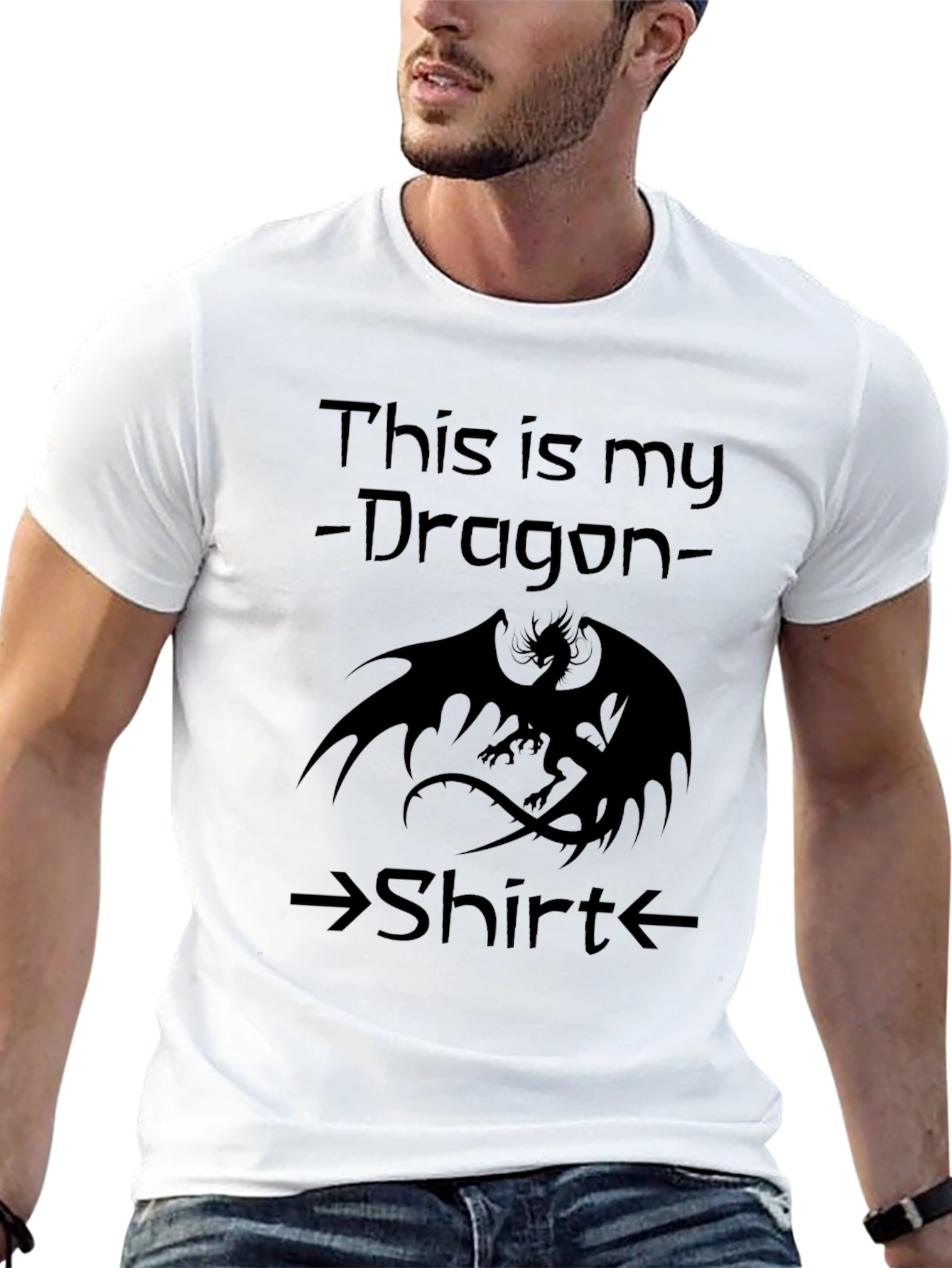 Black Dragon Shirt - This is My Dragon Shirt view 13