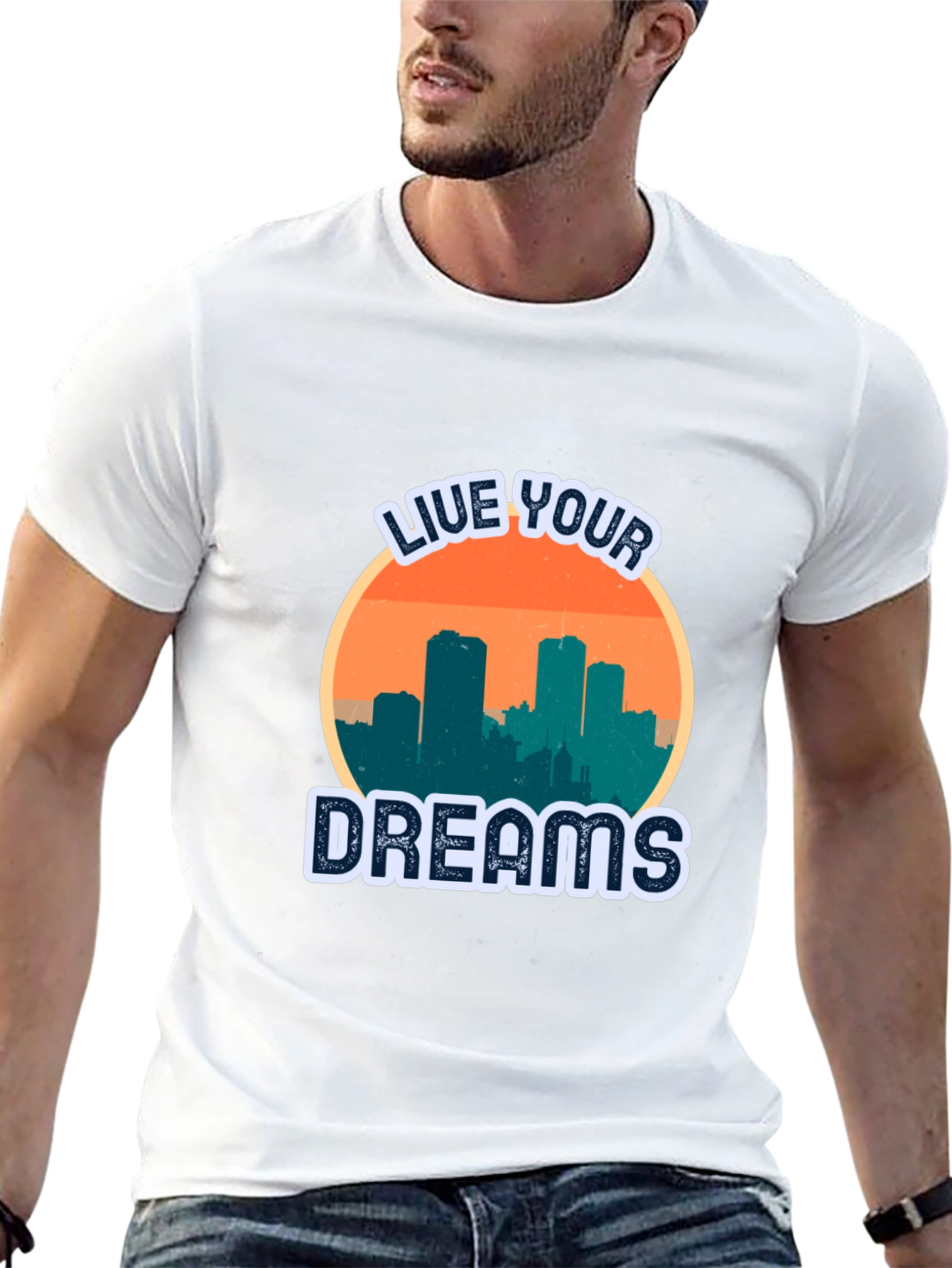 Black Live Your Dreams Graphic T-Shirt view 13